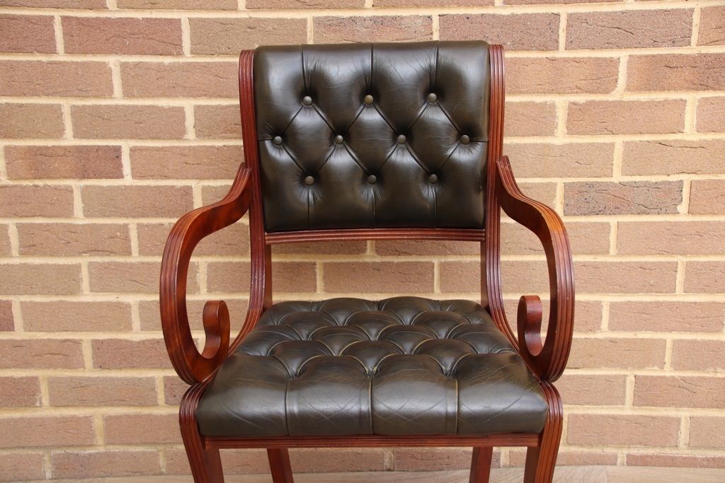 Beresford And Hicks Chesterfield Desk Chair photo vintage