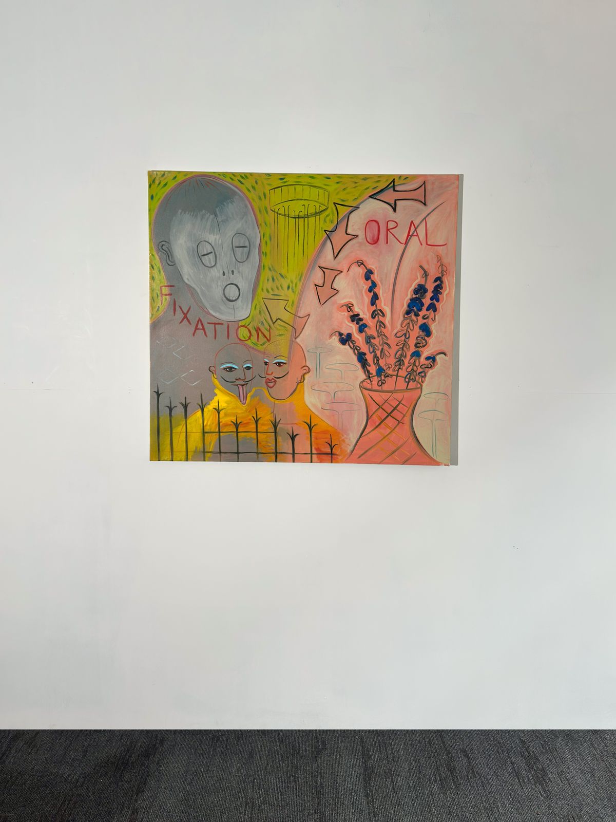 Large Queer Figurative Oil Painting On Visibility And Self Expression, Scottish Contemporary Artist 2025 photo 1500.0