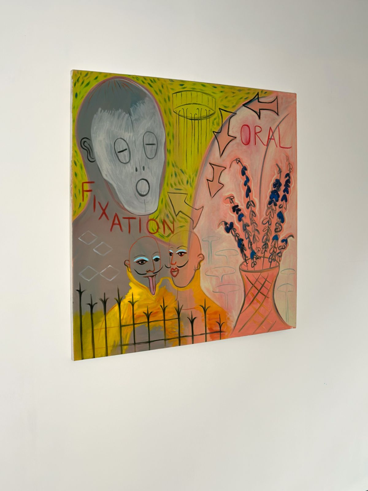 Large Queer Figurative Oil Painting On Visibility And Self Expression, Scottish Contemporary Artist 2025 photo vinterior