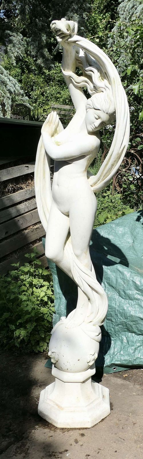 Signed Art Nouveau Weathered Statue Of A Dancer Circa 1960 Statue Of A Dancing Maiden