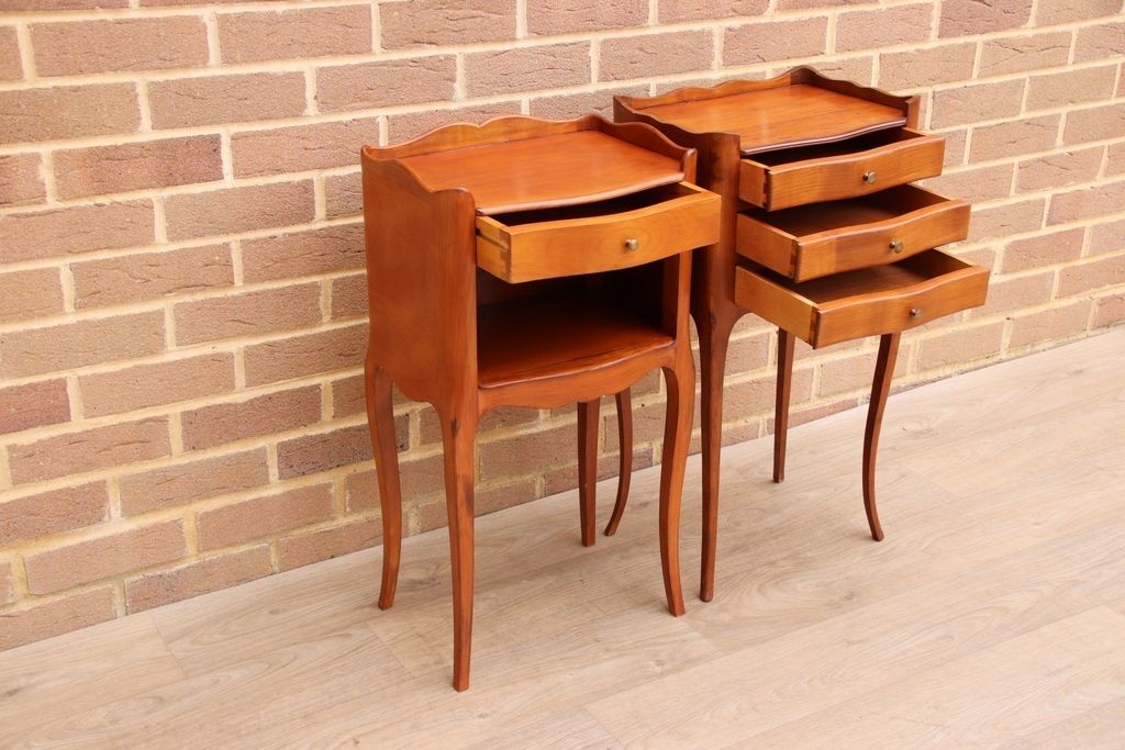 Pair Of French Louis Cherry Bedside Tables photo 750.0