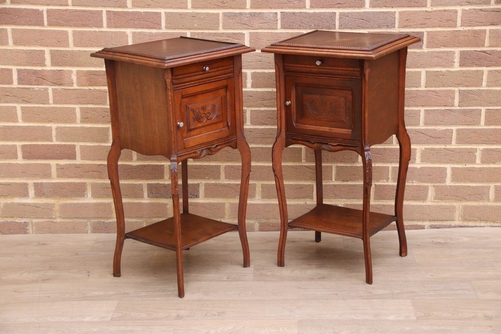 Pair Of Mahogany Antique Bedside Tables