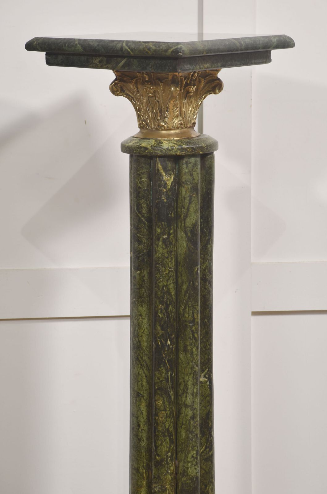 Pair Of Classical Style Verde Antico Marble Pedestals photo 1674.0