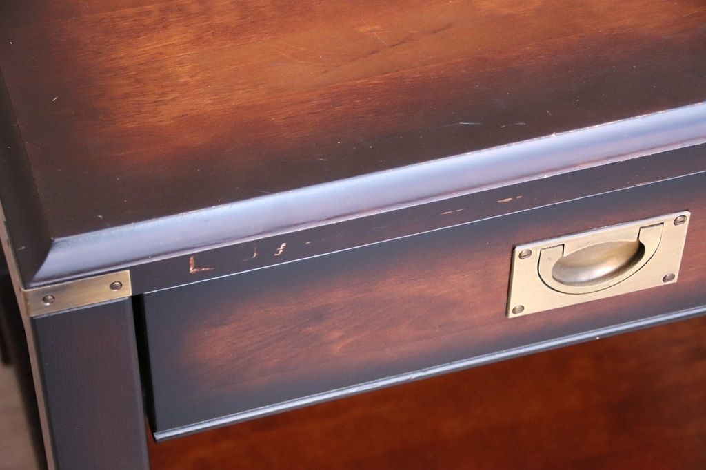 photo buy Pair Of Military Campaign Bedside Tables
