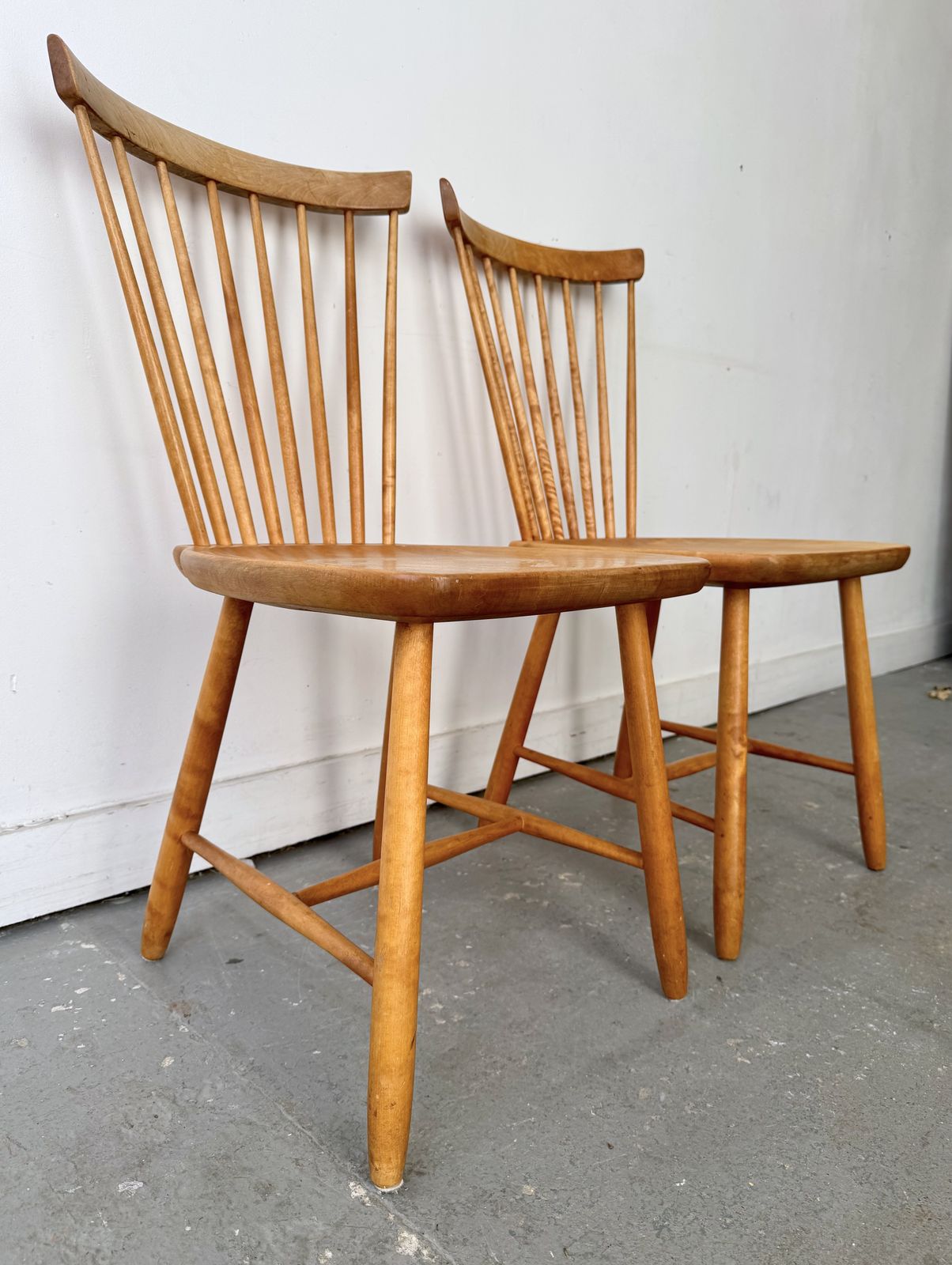Pair Of Vintage Swedish Dining Chairs By Carl Malmsten photo Furniture