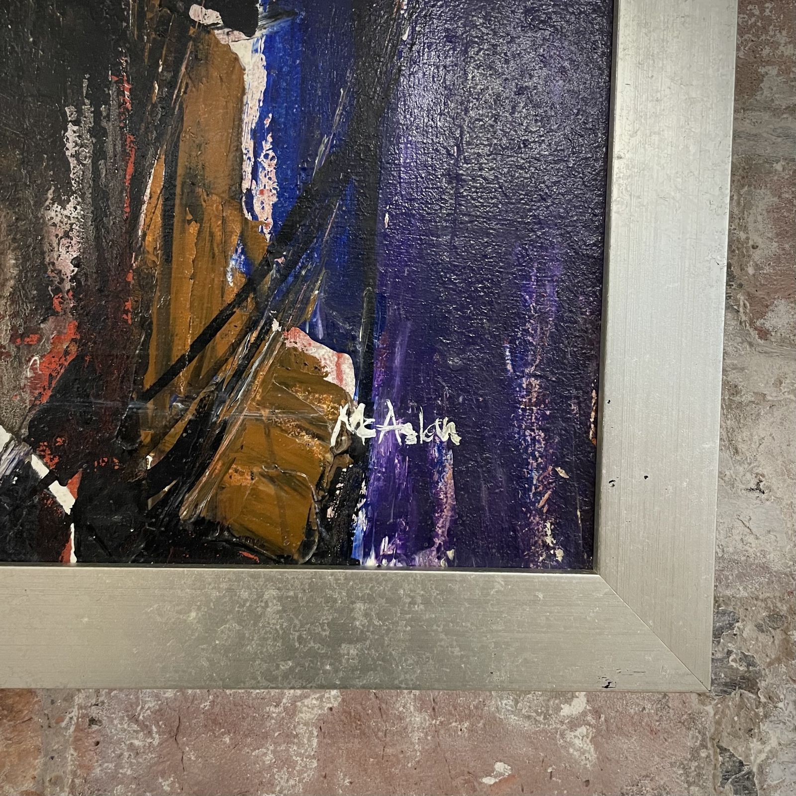 Ewen Mcaslan (1936 2008), 'Traffic No.4'. Acrylic On Board photo for sale