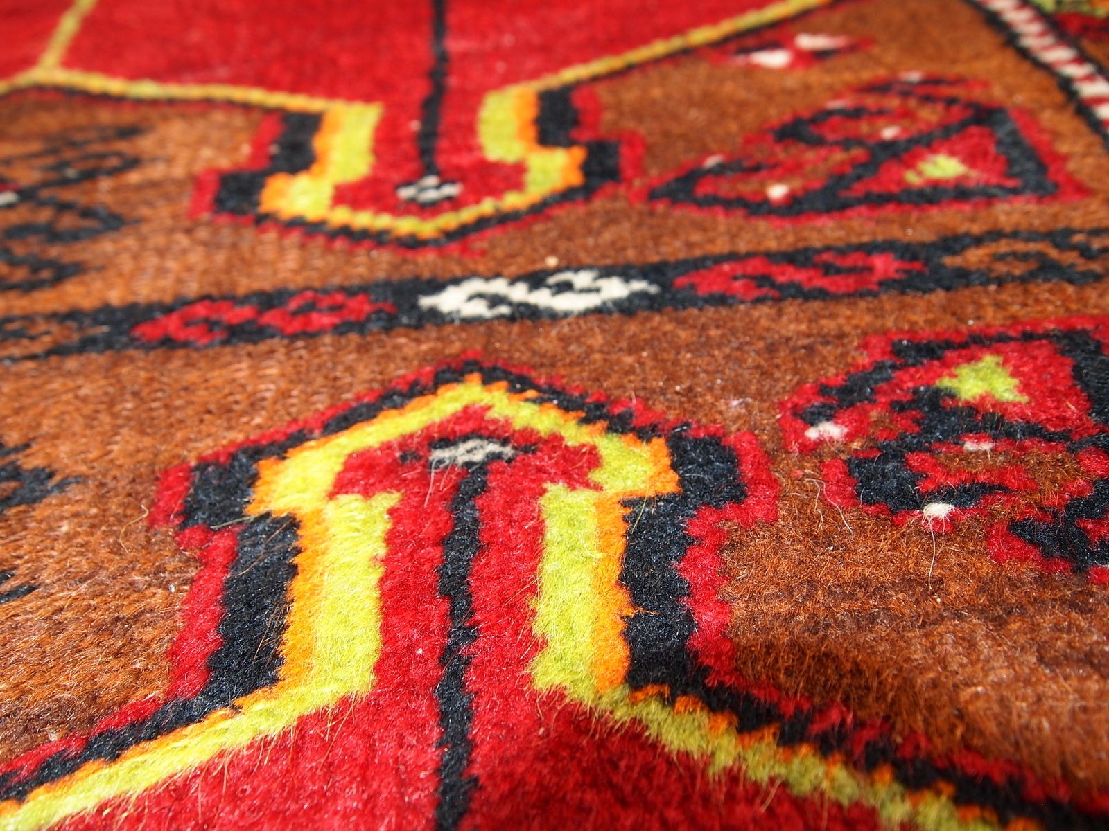 Handmade Antique Turkish Yastik Wool Rug — 2'5" × 6'2" — 1920s photo buy