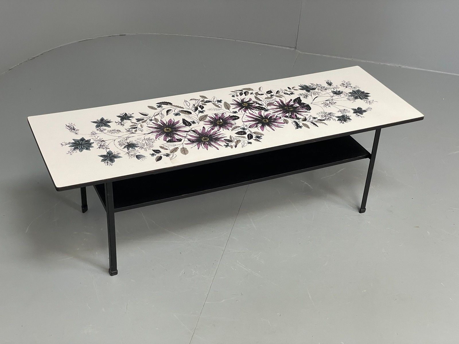 Vintage Habitat Coffee Table 1960s John Piper Design Floral Retro Eb12083
