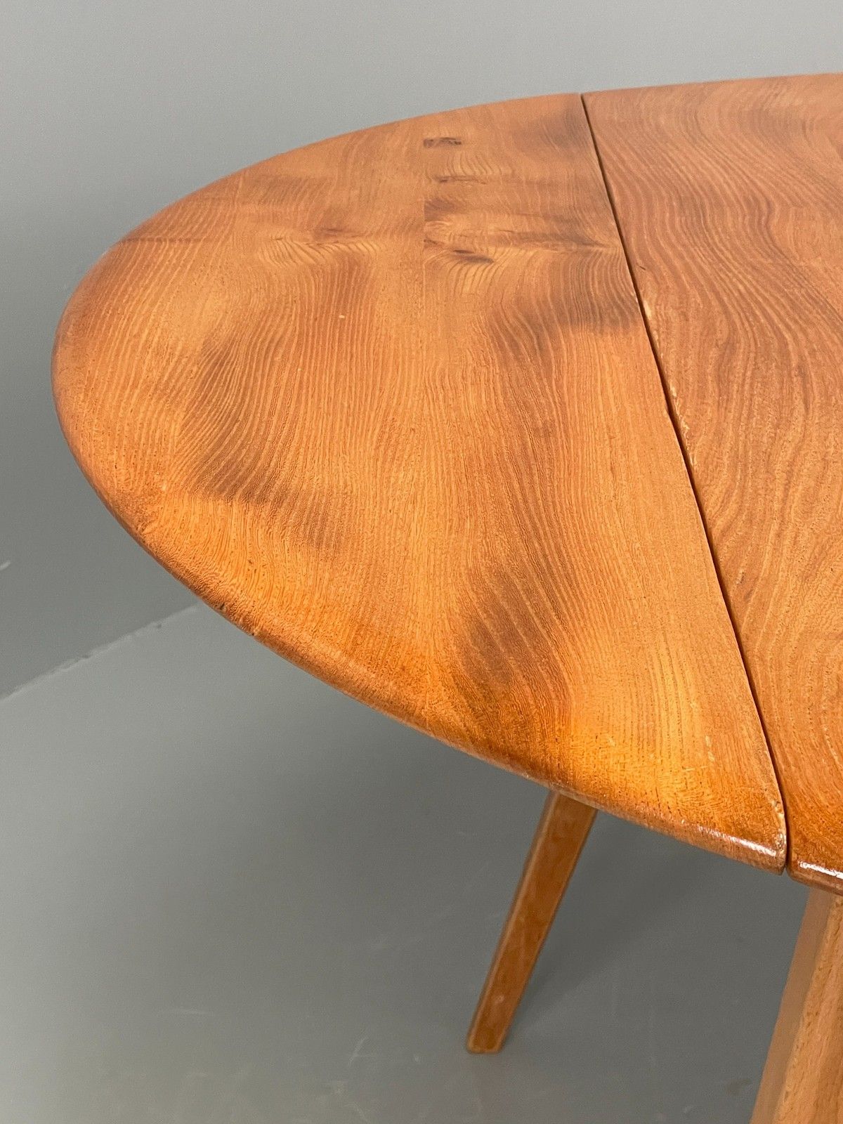 photo furniture Vintage Ercol Elm Table Blonde Drop Leaf 1960s Mid Century Eb12195