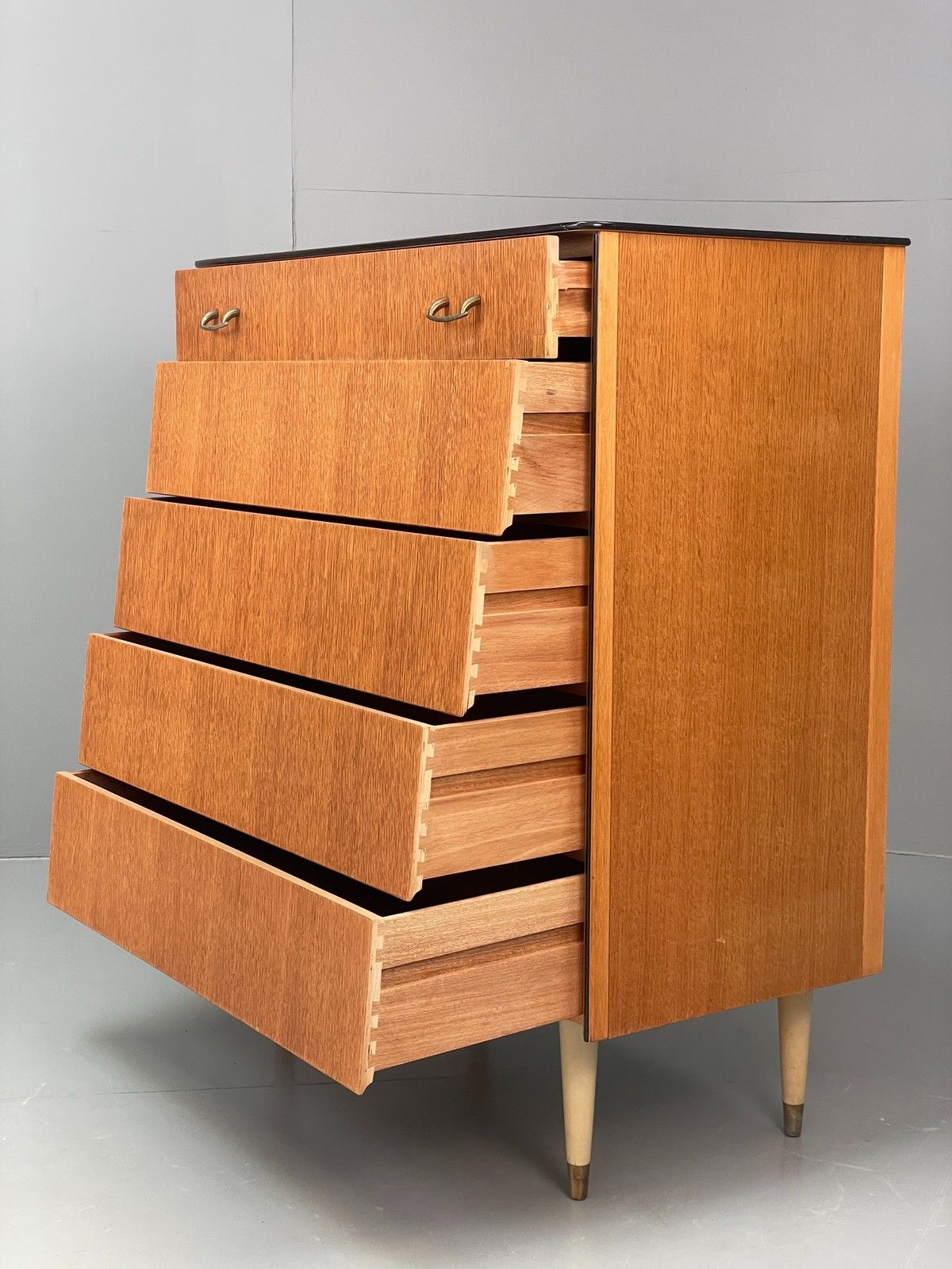 Vintage Chest Of Drawers Avalon Oak 1960s Mid Century Retro Eb12198 photo furniture