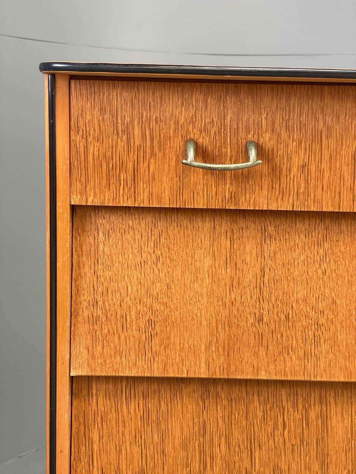 300.0 Vintage Chest Of Drawers Avalon Oak 1960s Mid Century Retro Eb12198 photo