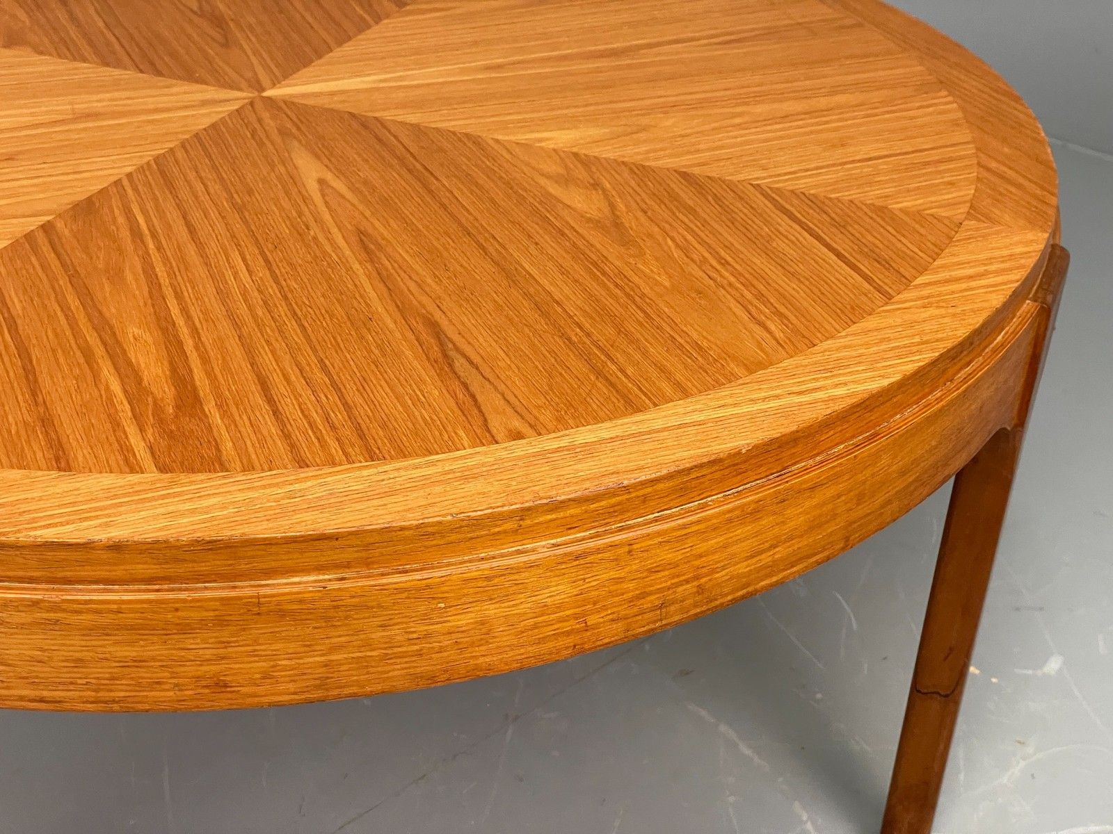 Vintage Circular Coffee Table By Stonehill 1960s Retro Teak Quartered Eb12200 photo Furniture