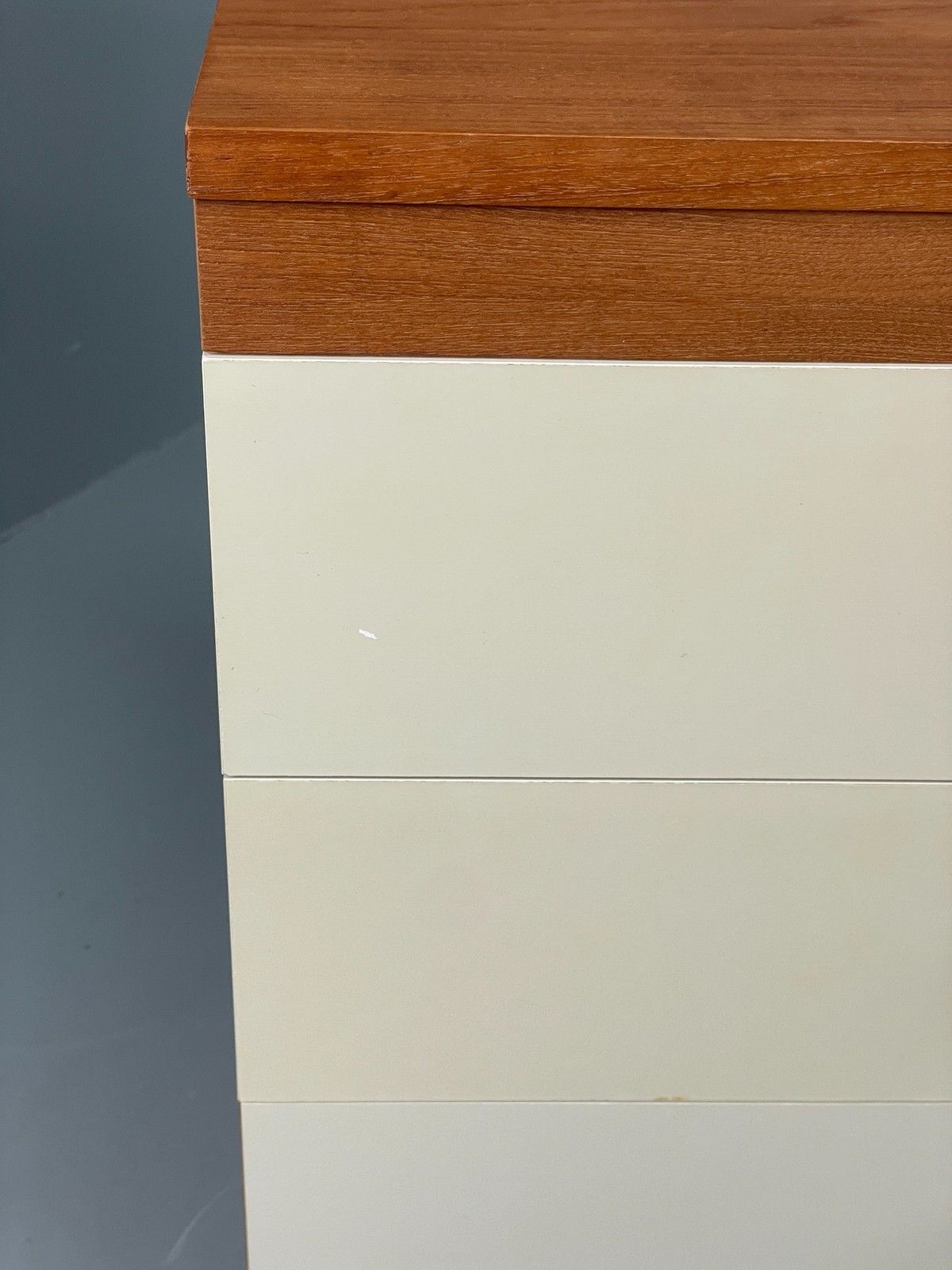 photo furniture Vintage Chest Of Drawers By Uniflex Retro 1970s Teak Off White Eb12196