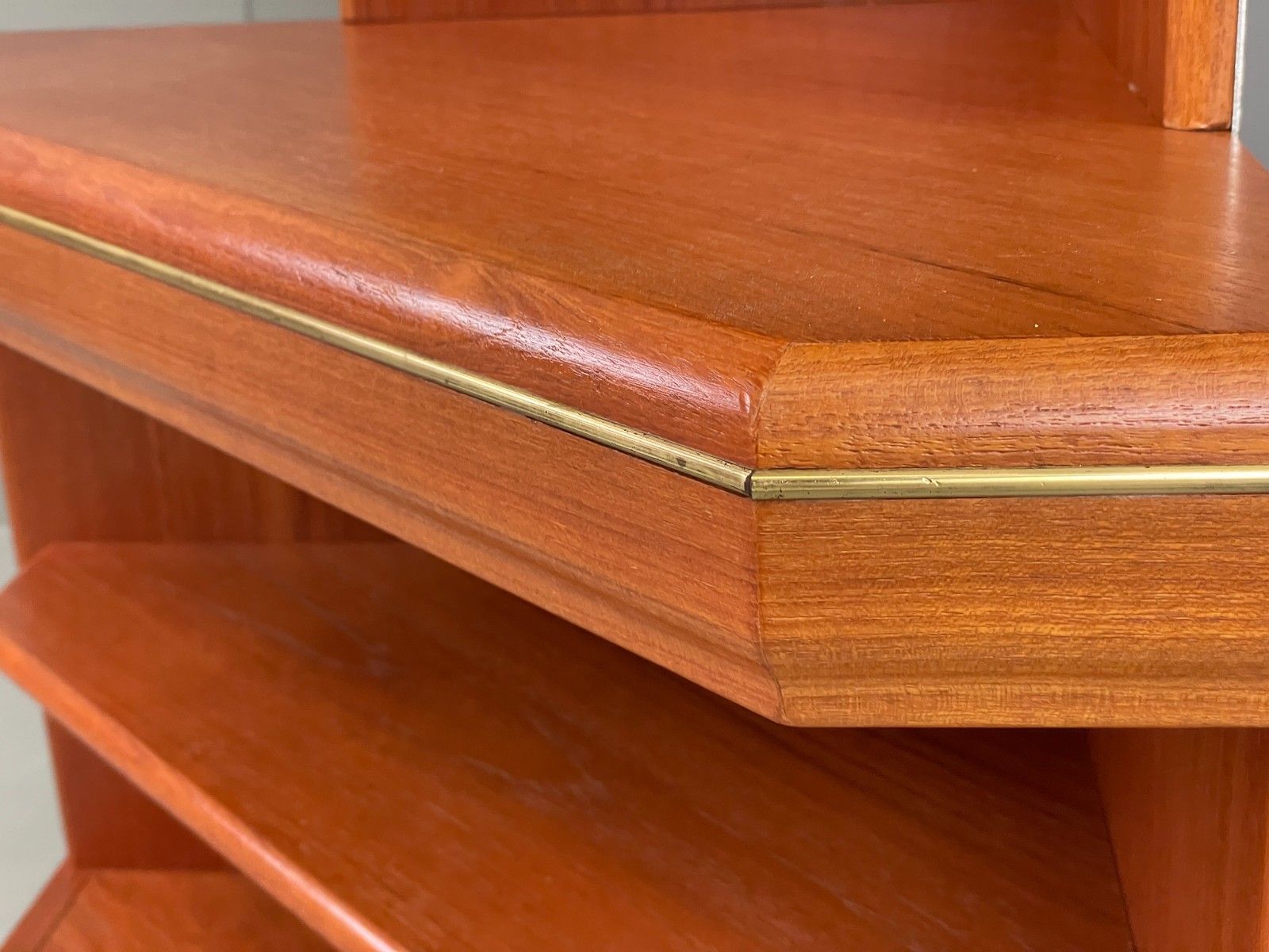 175.0 Vintage G Plan Corner Shelving Unit Teak 1970s Retro Mid Century Eb12204 photo