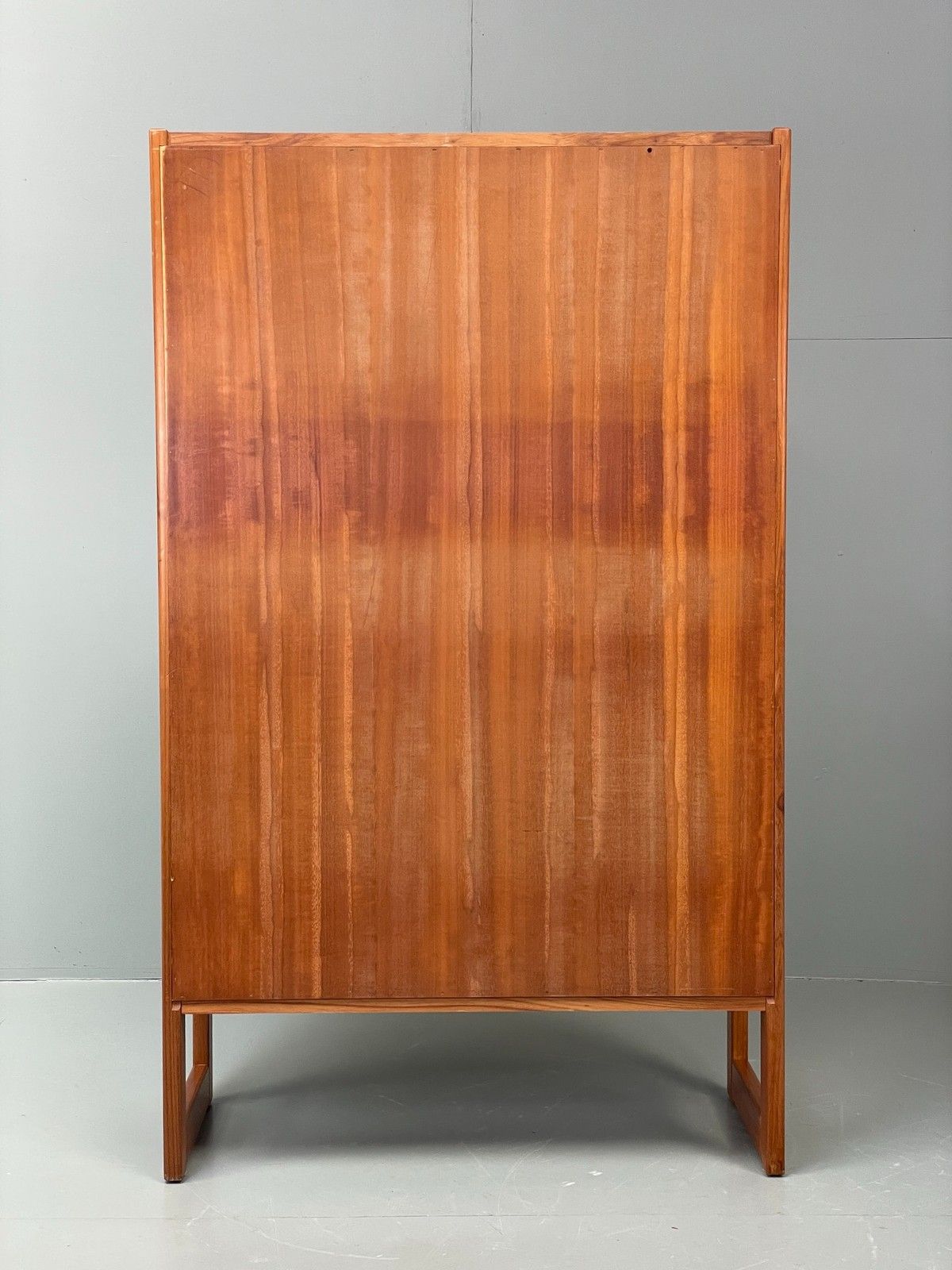 Vintage 1960s Shelving Unit Glazed Solid Teak Turnidge Of London Eb12207 photo vinterior