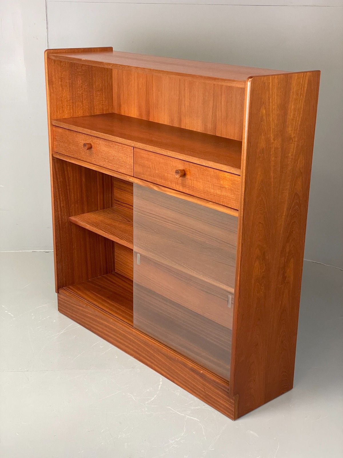 Vintage Nathan Shelving Unit Glazed Drawers 1970s Retro Eb12203 photo for sale