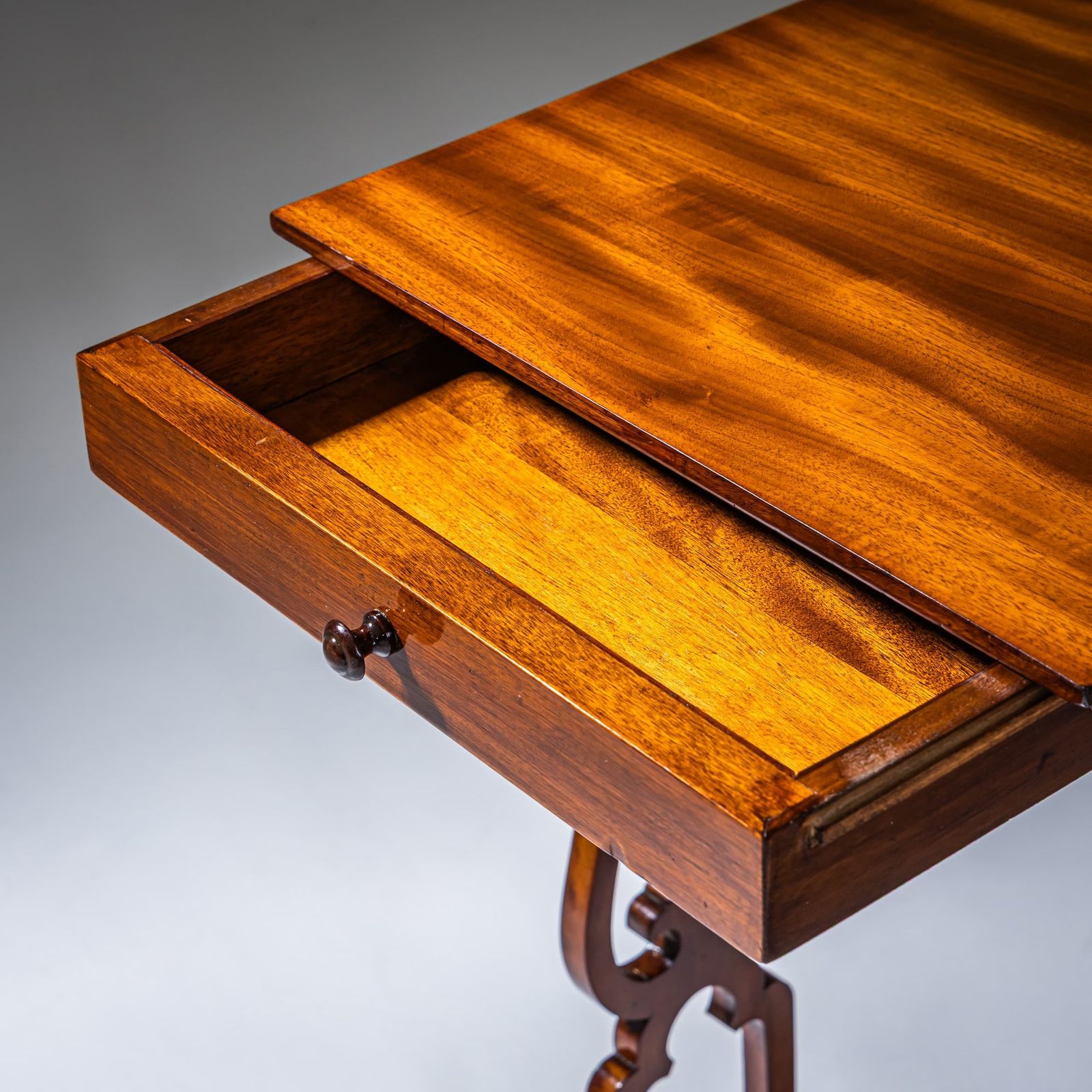 Biedermeier Side Table, Circa 1840 photo vintage