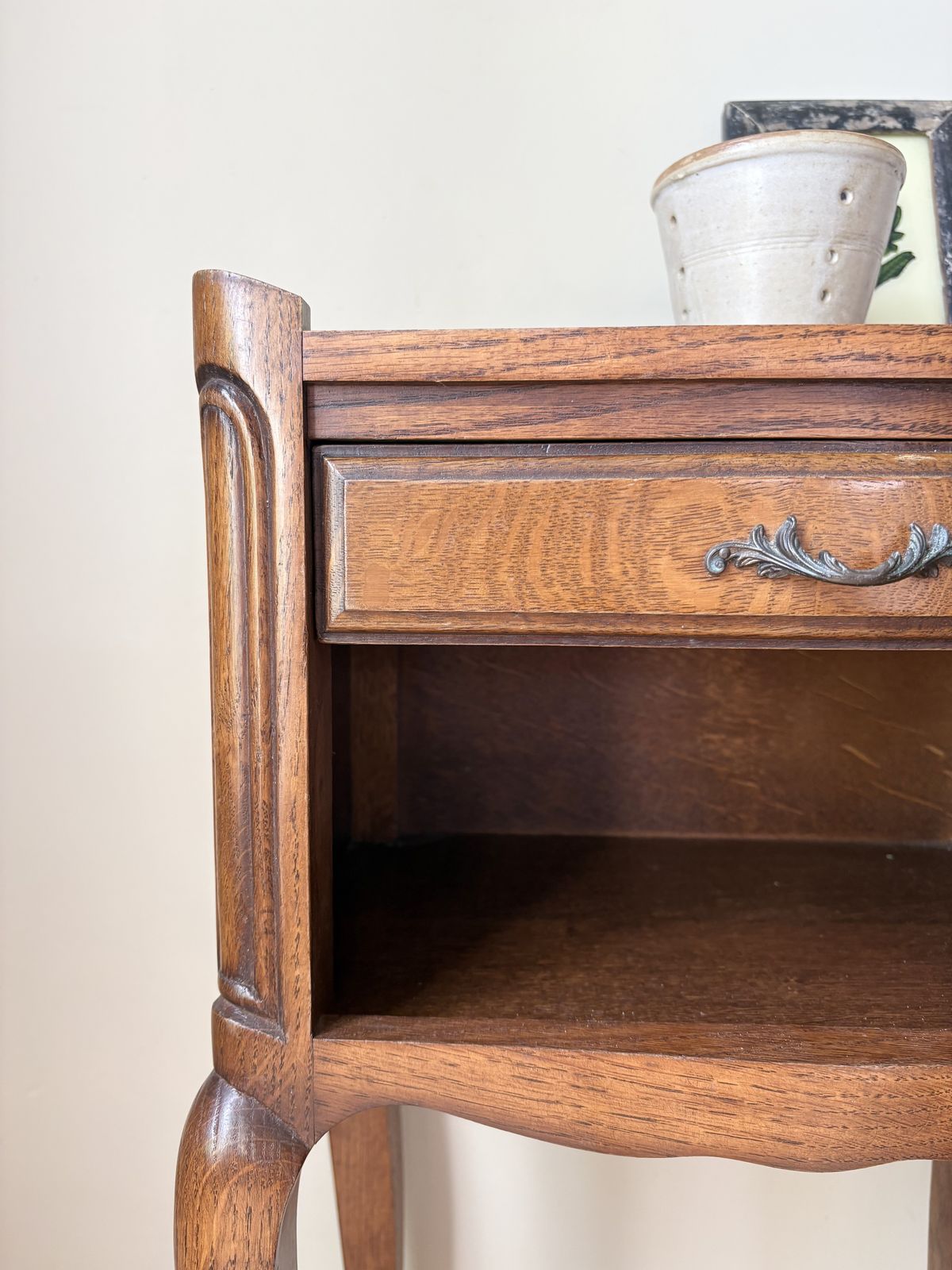 Furniture Pair Of  Vintage French Bedside Tables photo