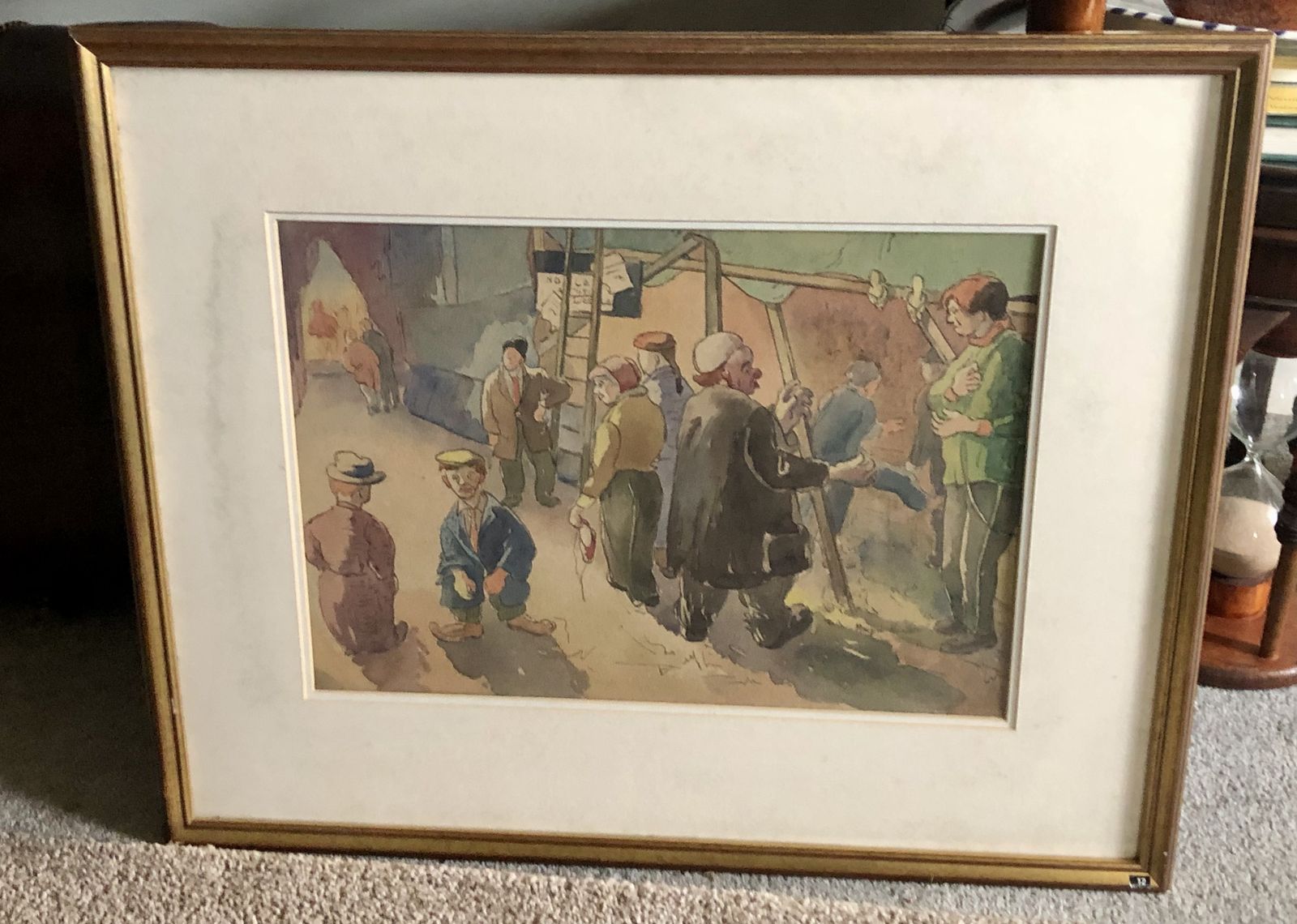 Watercolour, Marjorie Heather, Mid Century Modern photo vinterior