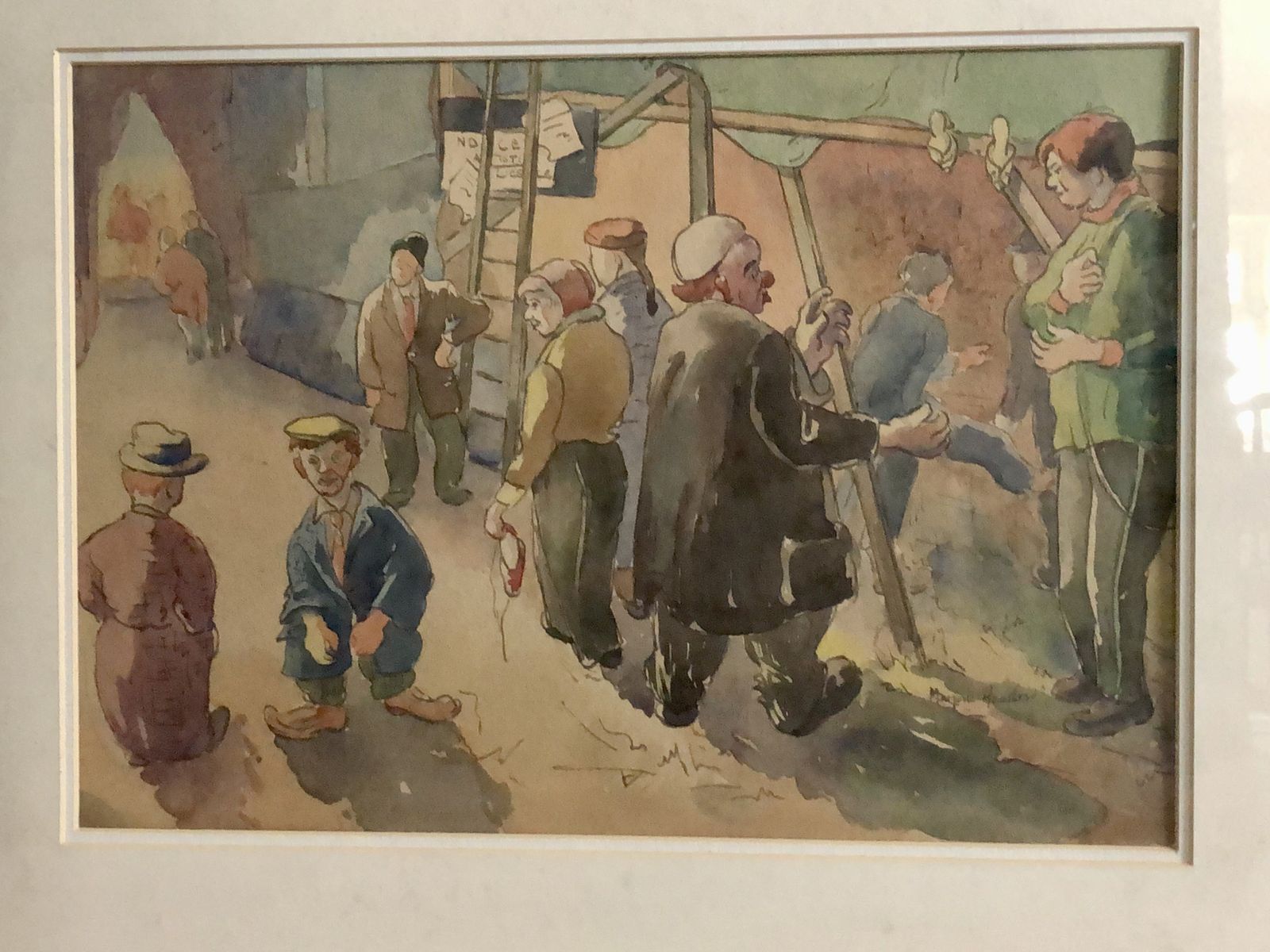 Watercolour, Marjorie Heather, Mid Century Modern photo buy