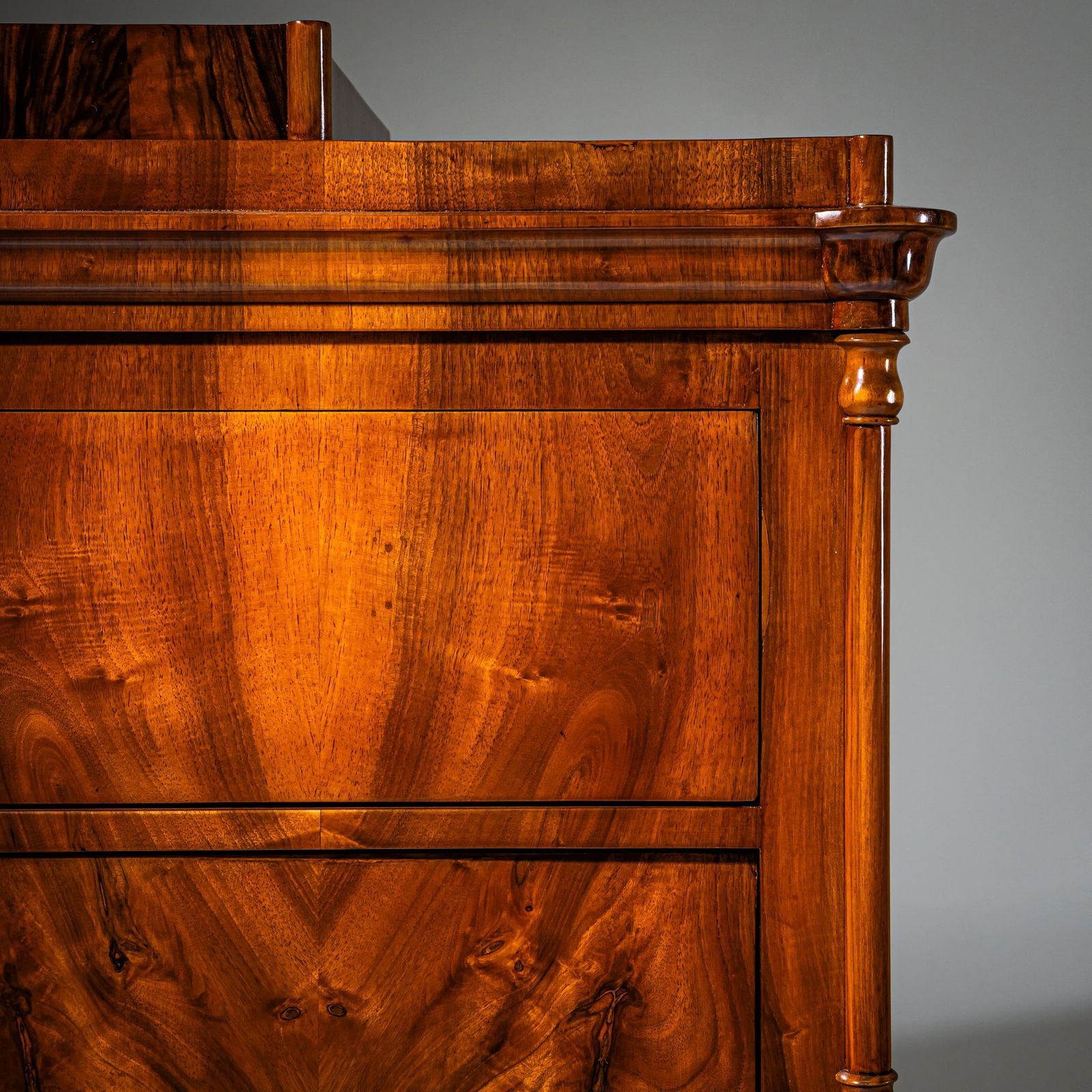 Biedermeier secretaire, ca. 1840 photo vintage