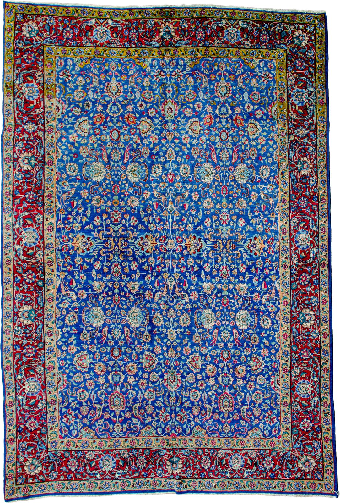 Antiek Yazd-tapijt 353x250cm