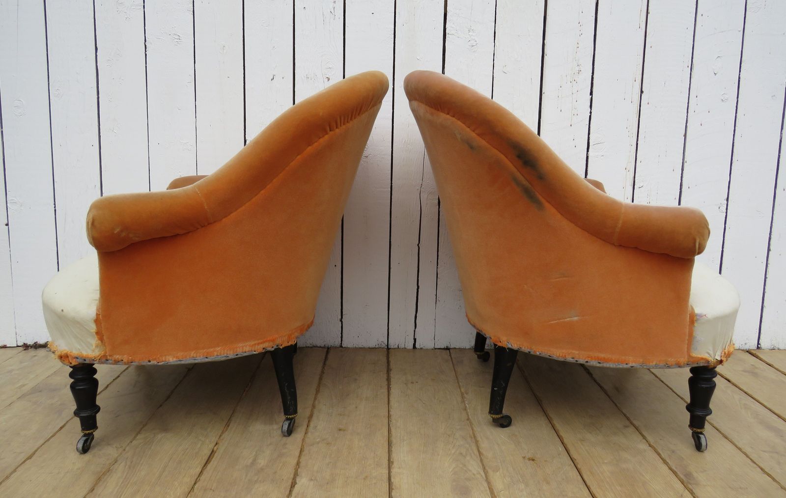 Pair Of Antique Napoleon III Tub Chairs photo 695.0