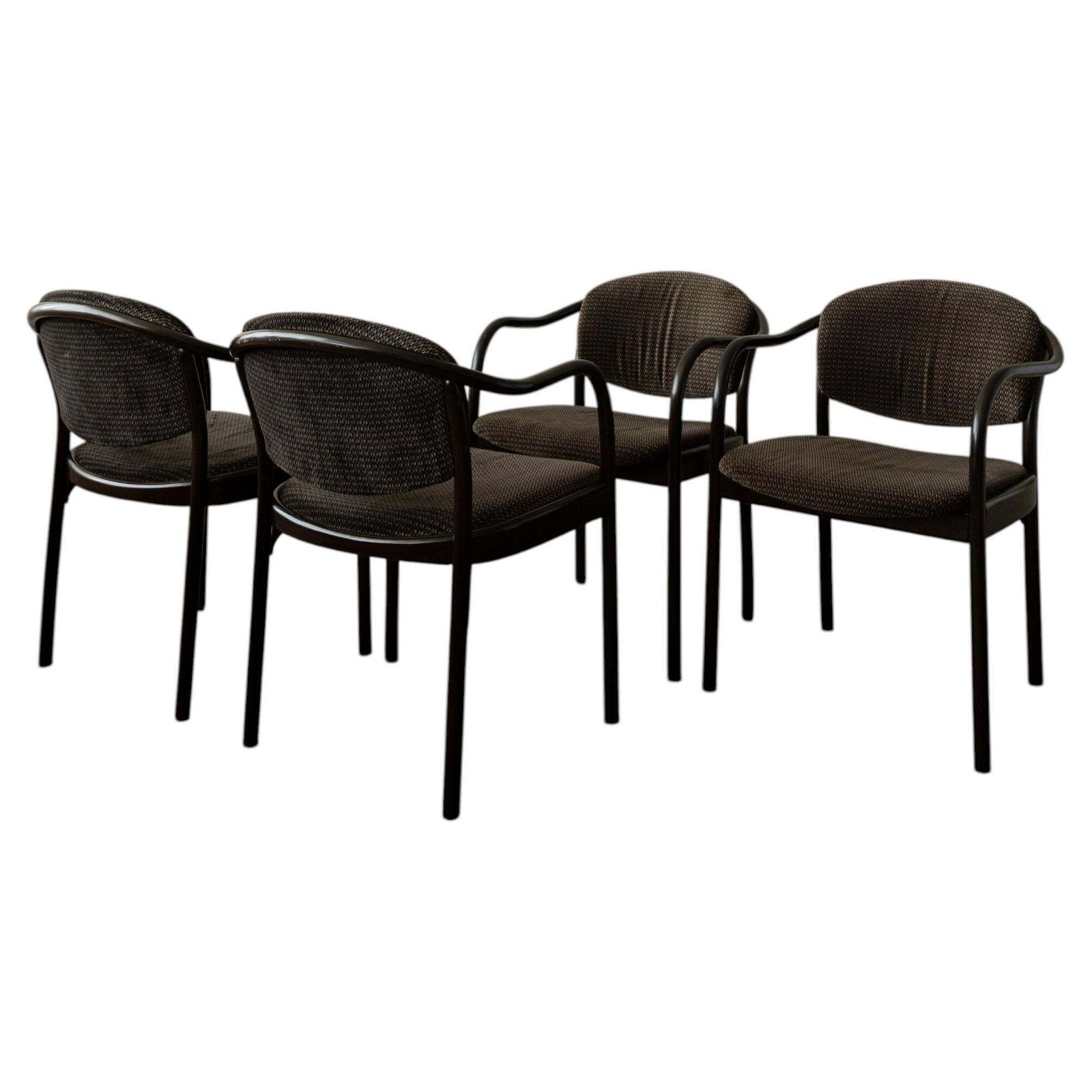 Postmodern Bentwood Dining Chairs 235 F Hartmut Lohmeyer Thonet, 1980s, Set Of 4