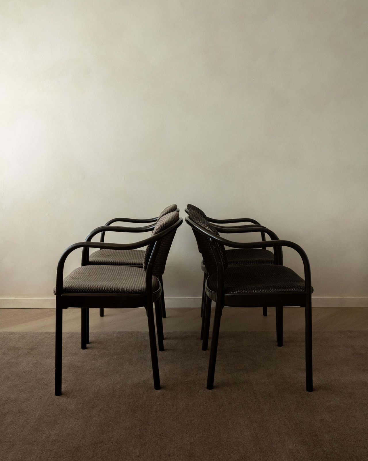 Postmodern Bentwood Dining Chairs 235 F Hartmut Lohmeyer Thonet, 1980s, Set Of 4 photo for sale