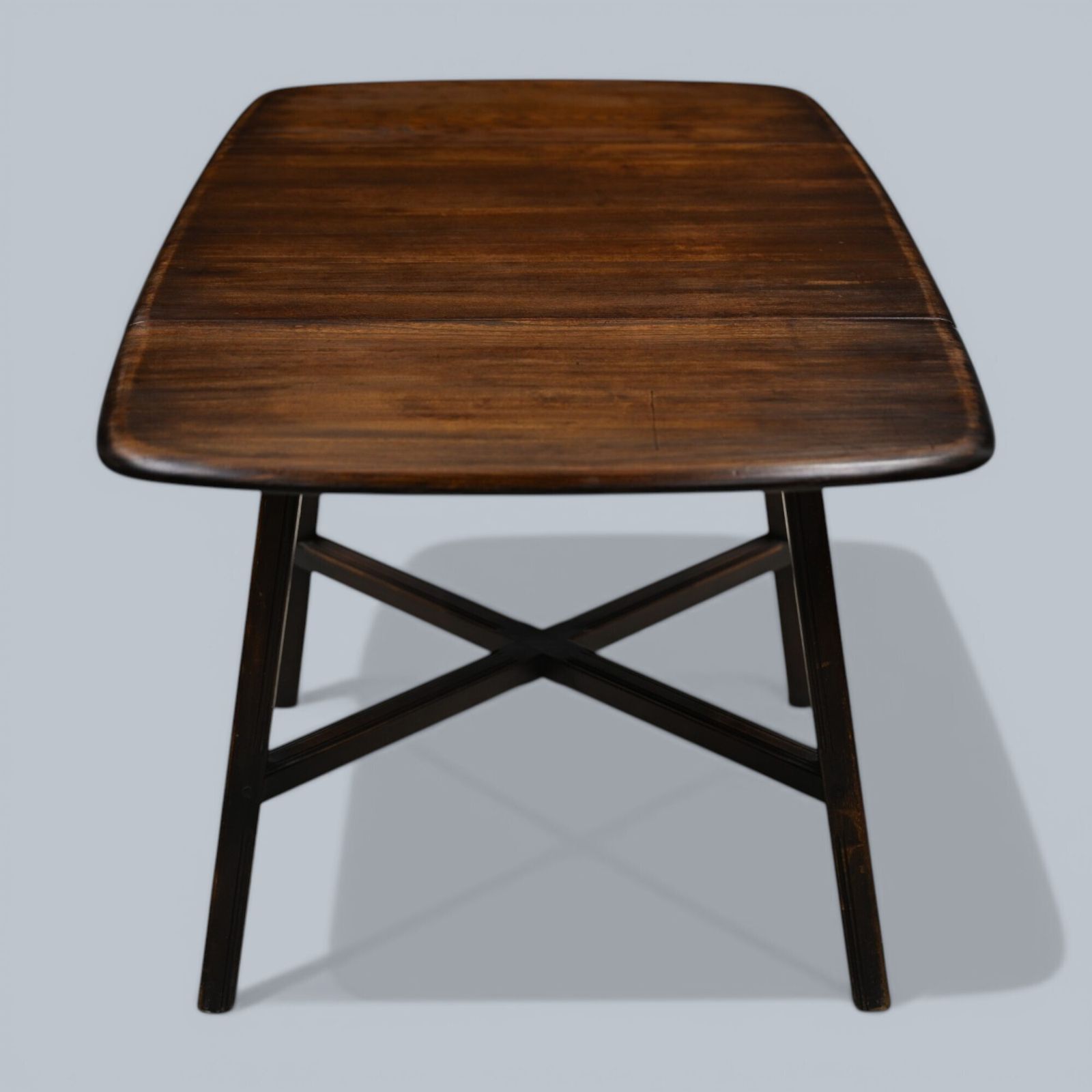 Ercol Drop Leaf Dining/Kitchen Table Seats Up To 6 Dark Finish Free Uk Delivery photo vintage