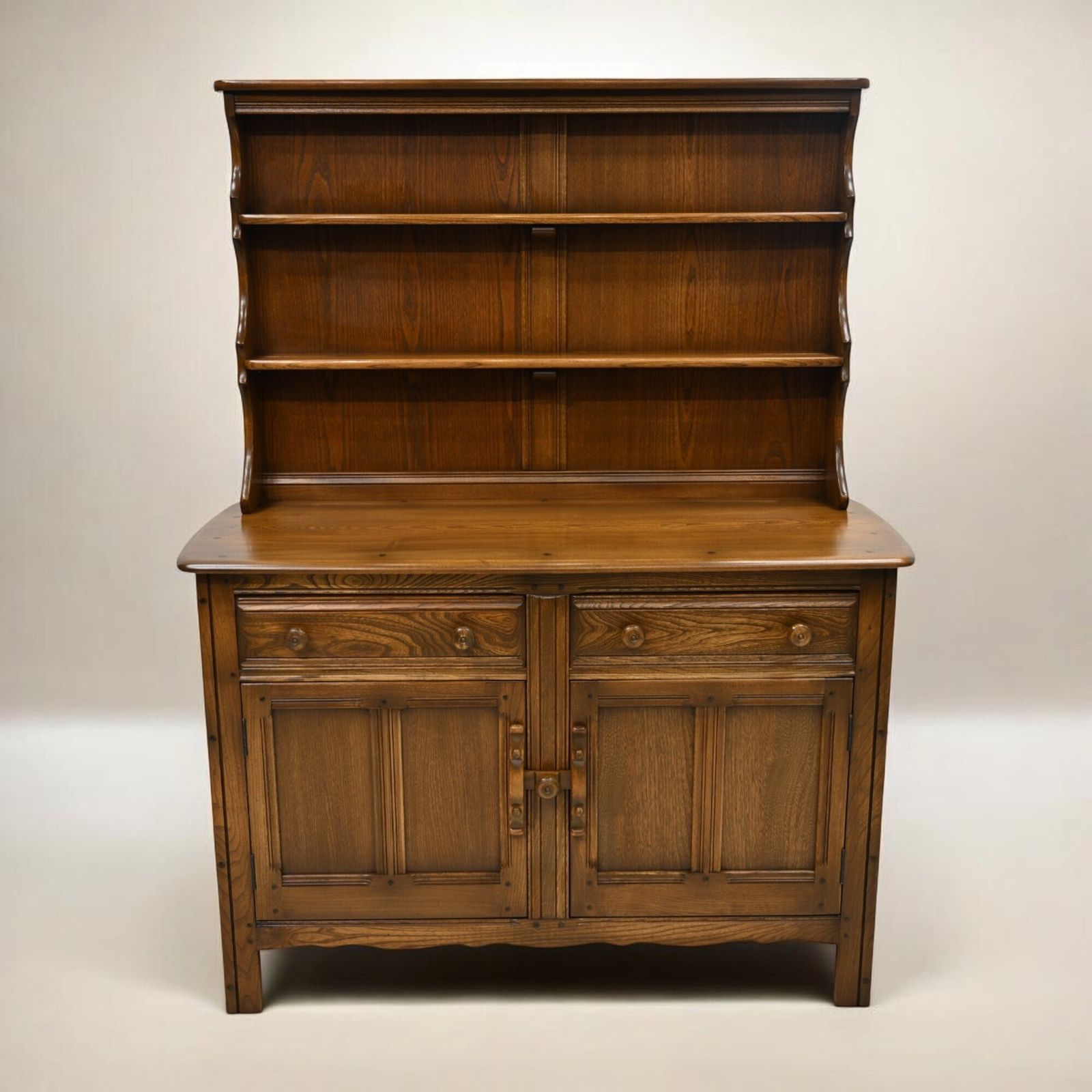 Ercol Welsh Dresser Sideboard Top Shelving Golden Dawn 1970s Free Uk Delivery