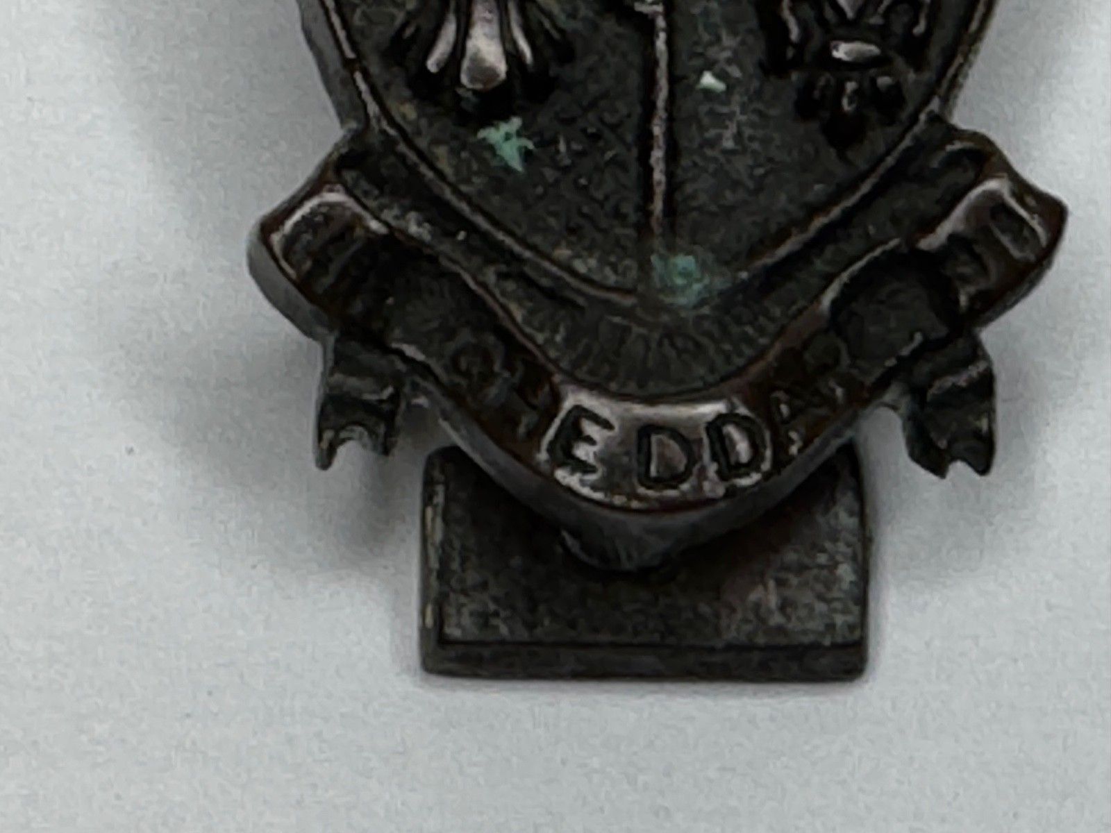 Early 20th Century Cheddar Bronze Door Knocker Heraldic Coat Of Arms Shield Fleur De Lys C1925 photo buy