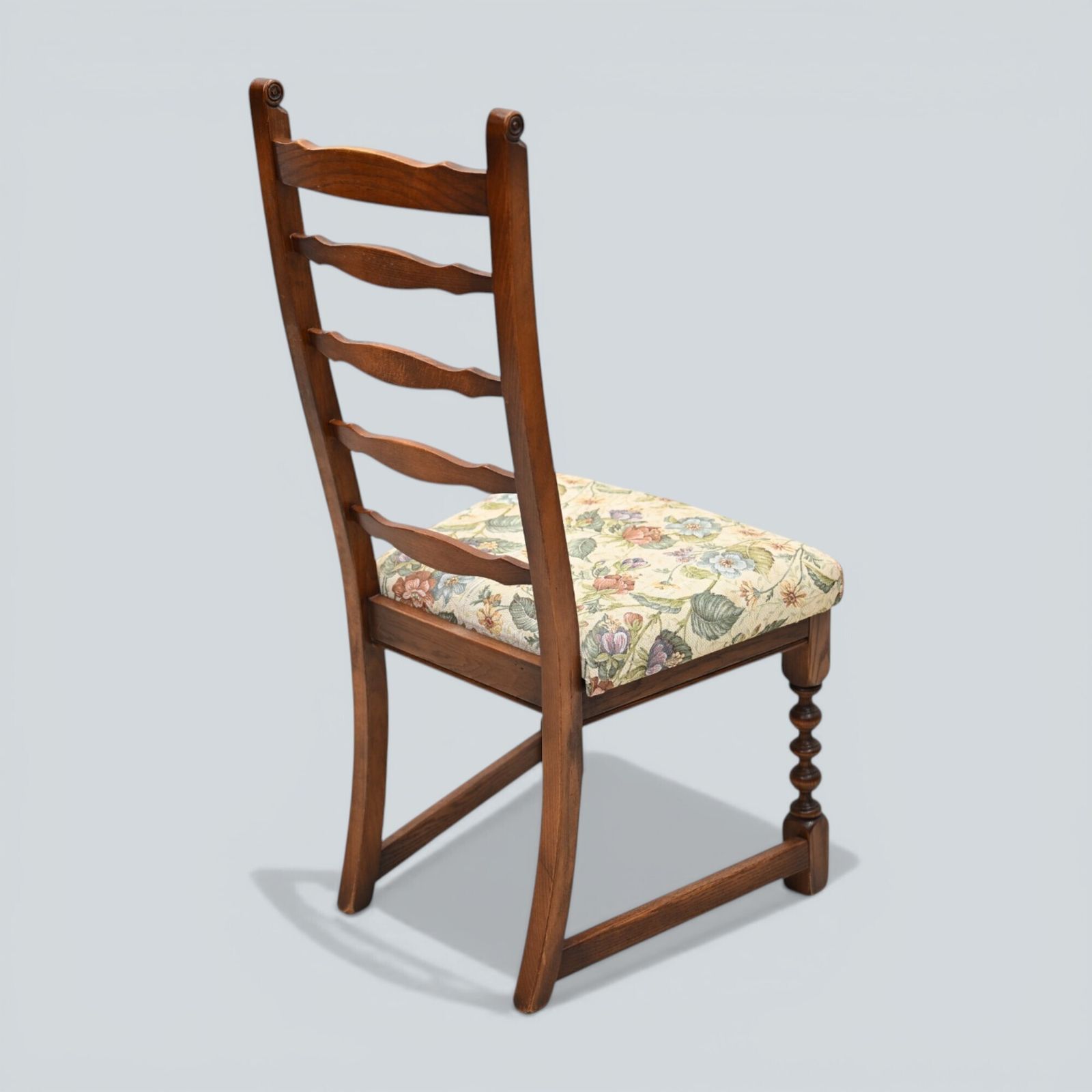 6 Old Charm Ladderback Dining Chairs Drop In Seats Tudor Brown Free Uk Delivery* photo buy