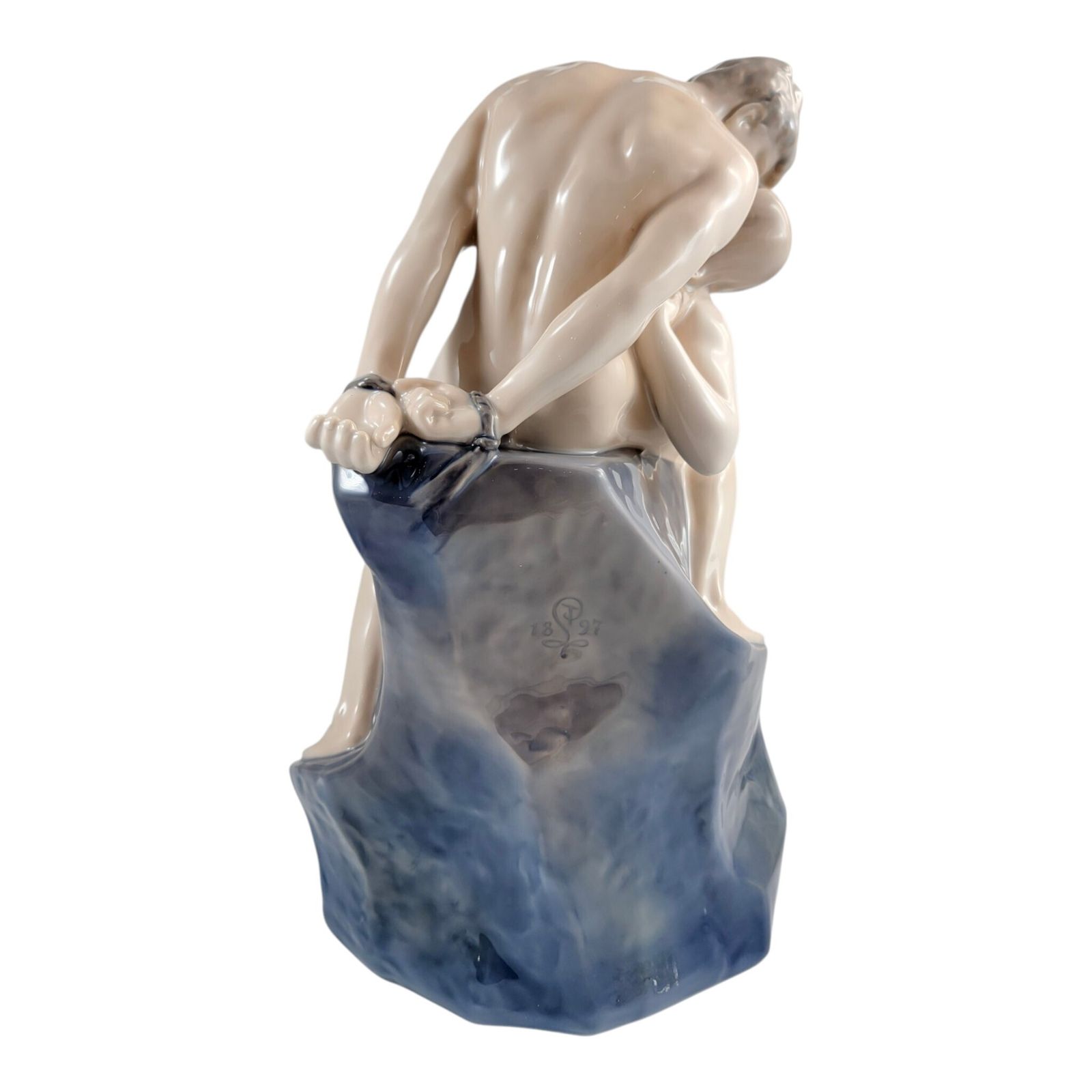 Royal Copenhagen “Wave And Rock” Porcelain Sculpture By Theodor Lundberg, Denmark, 1968 photo 1400.0