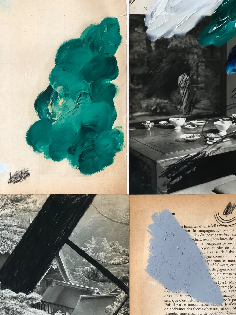 Sébastien Coutheillas Japan Chronologie, 2026 Mixed Media Artwork photo furniture
