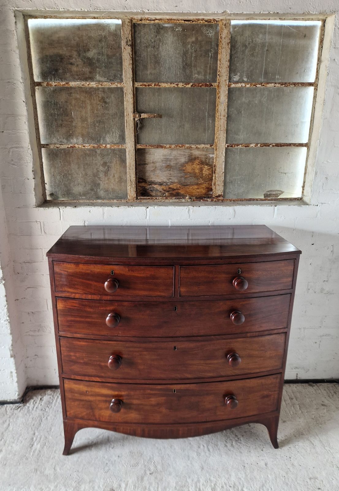 Antique Bowfront Chest Of Drawers photo furniture