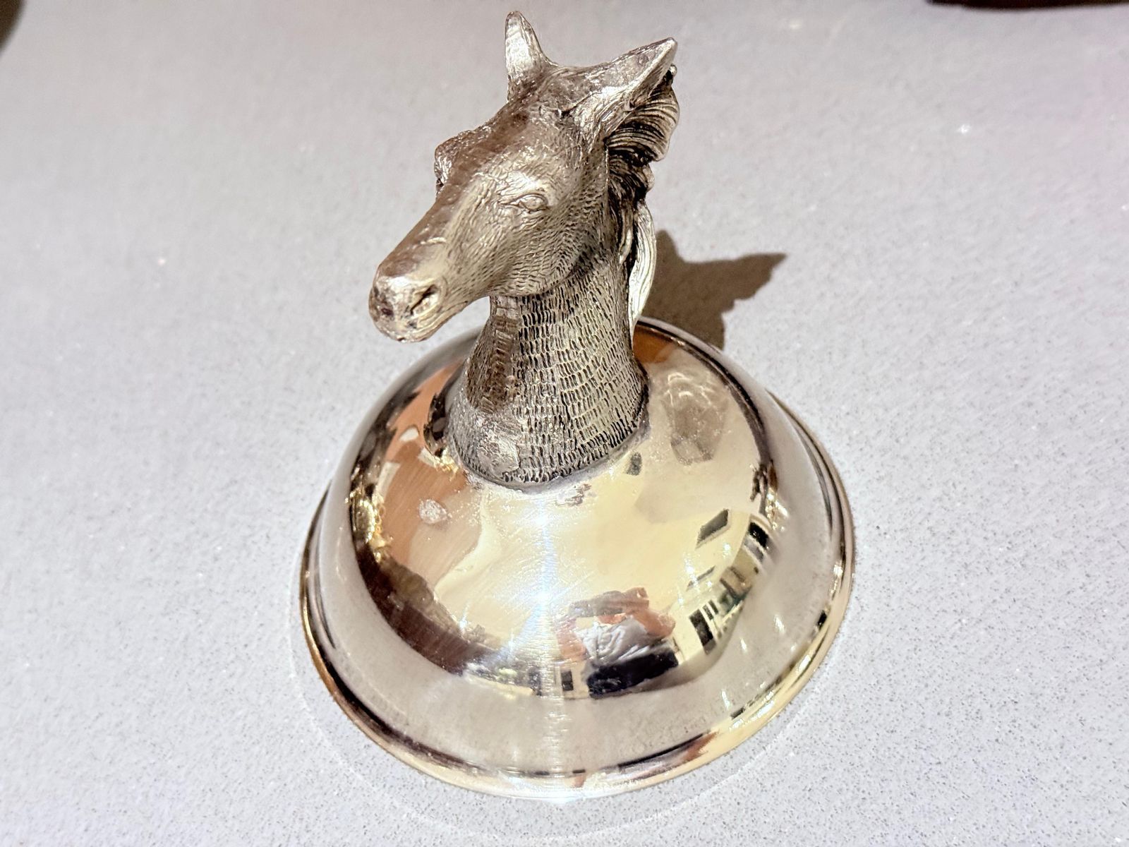 Italian Silver Plated Animal Head Liqueur Cups With Matching Serving Tray Set 6 photo buy