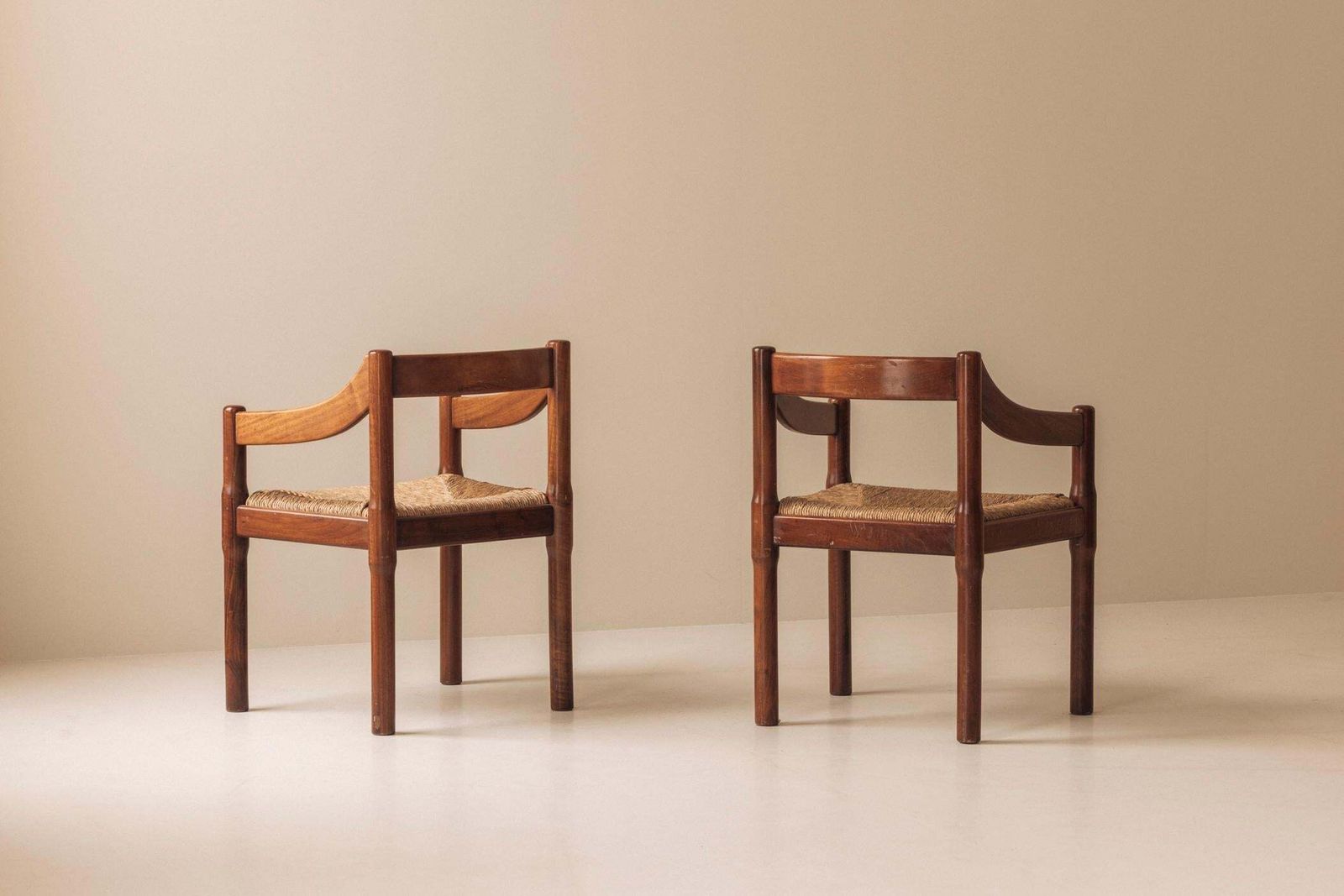 Set Of Four Carimate Chairs By Vico Magistretti For Cassina, Italy 1970s photo vinterior