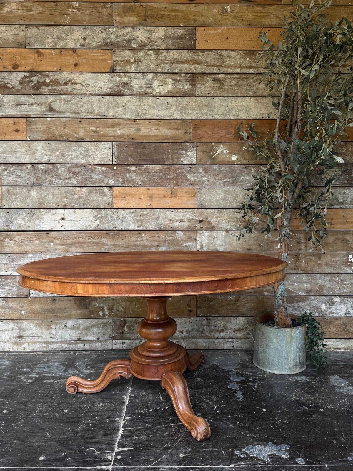 Oval Tilt Top Table, 1940s