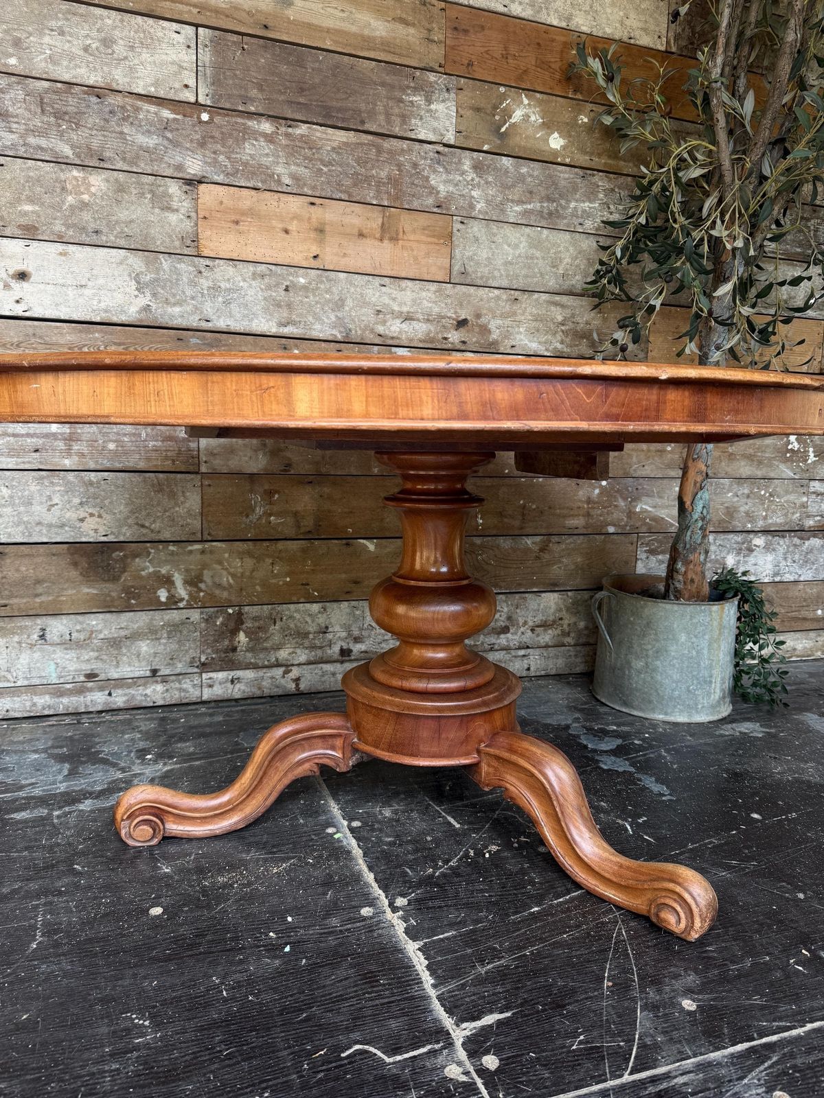 Oval Tilt Top Table, 1940s photo for sale