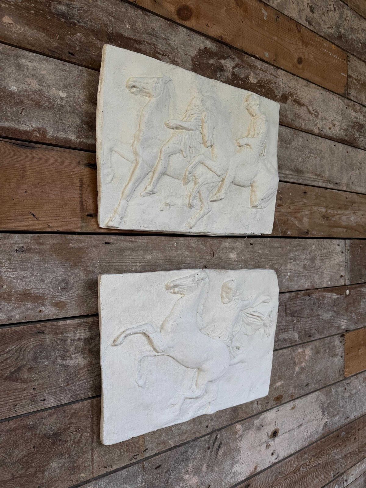 Pair Of Parthenon Frieze Plaster Reliefs photo furniture