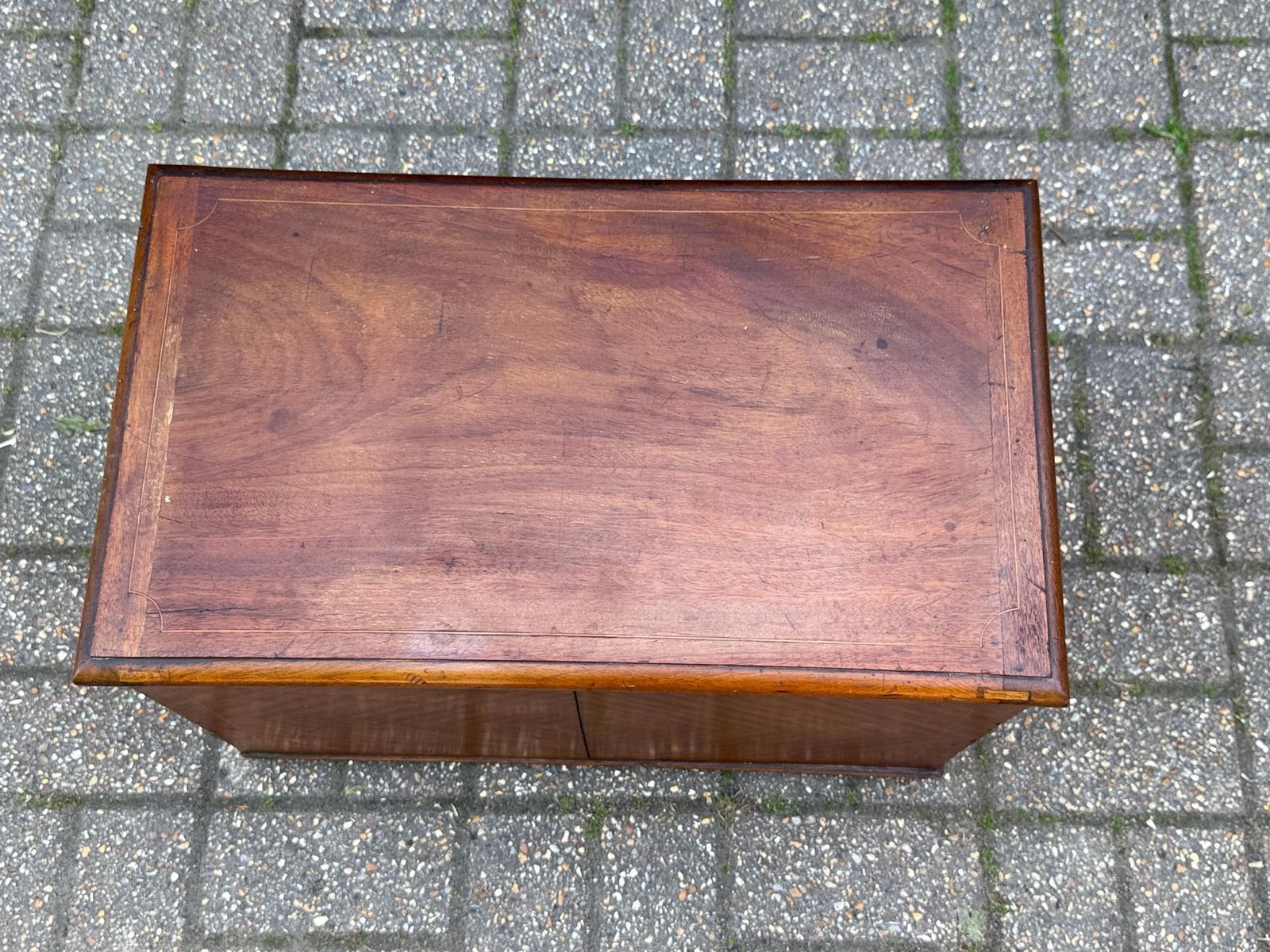 Antique Victorian Mahogany Veneered Tea Caddy / Document Box – 19th Century (55cm W X 37cm H X 33cm D) photo Furniture