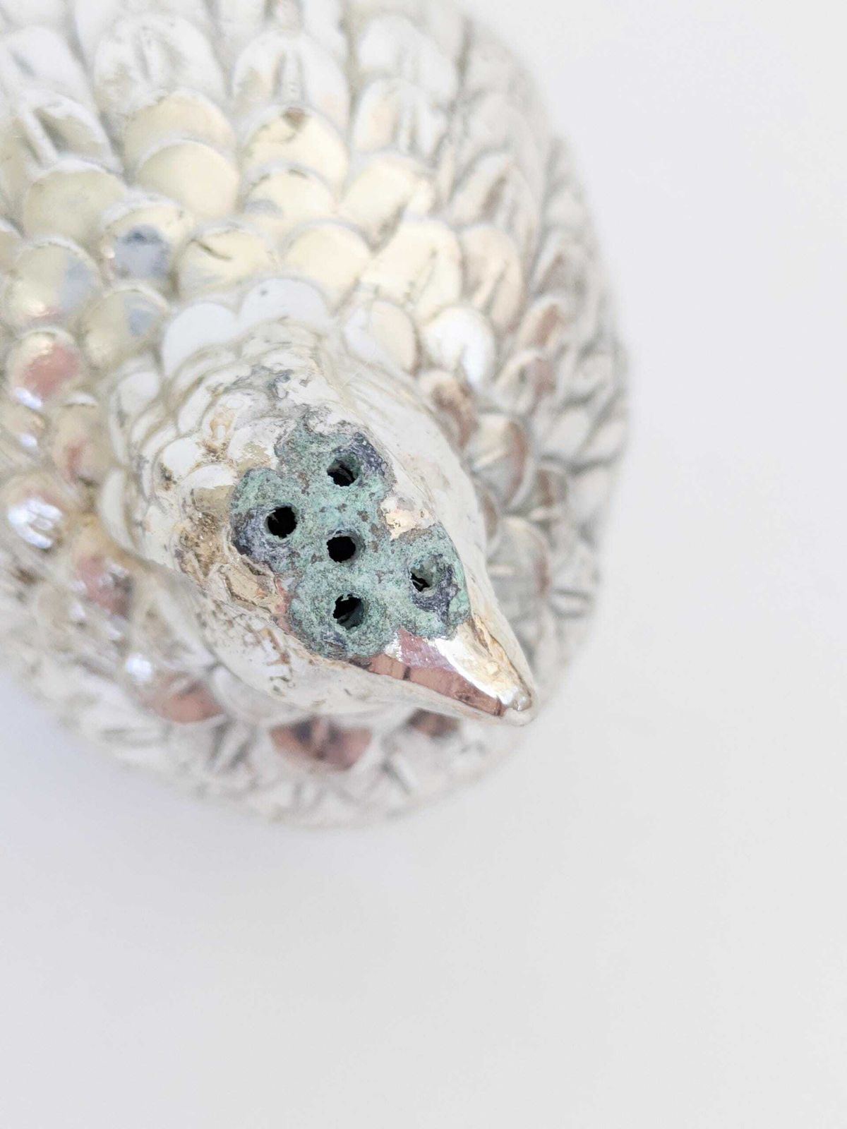 188.0 Vintage Silver Plated Quail Shaker Set 3 Italian Mid Century Table Decor Bird photo