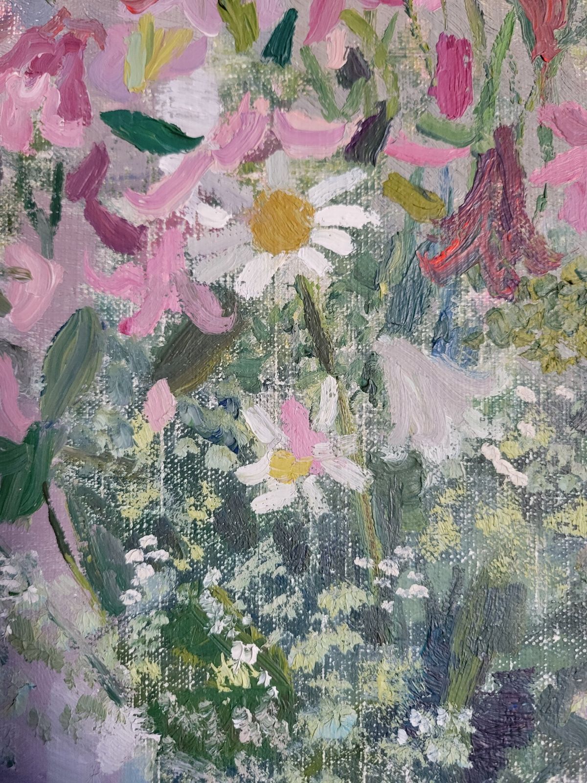 Summer Flowers & Lemon Original Framed Swedish Oil Floral Study photo for sale