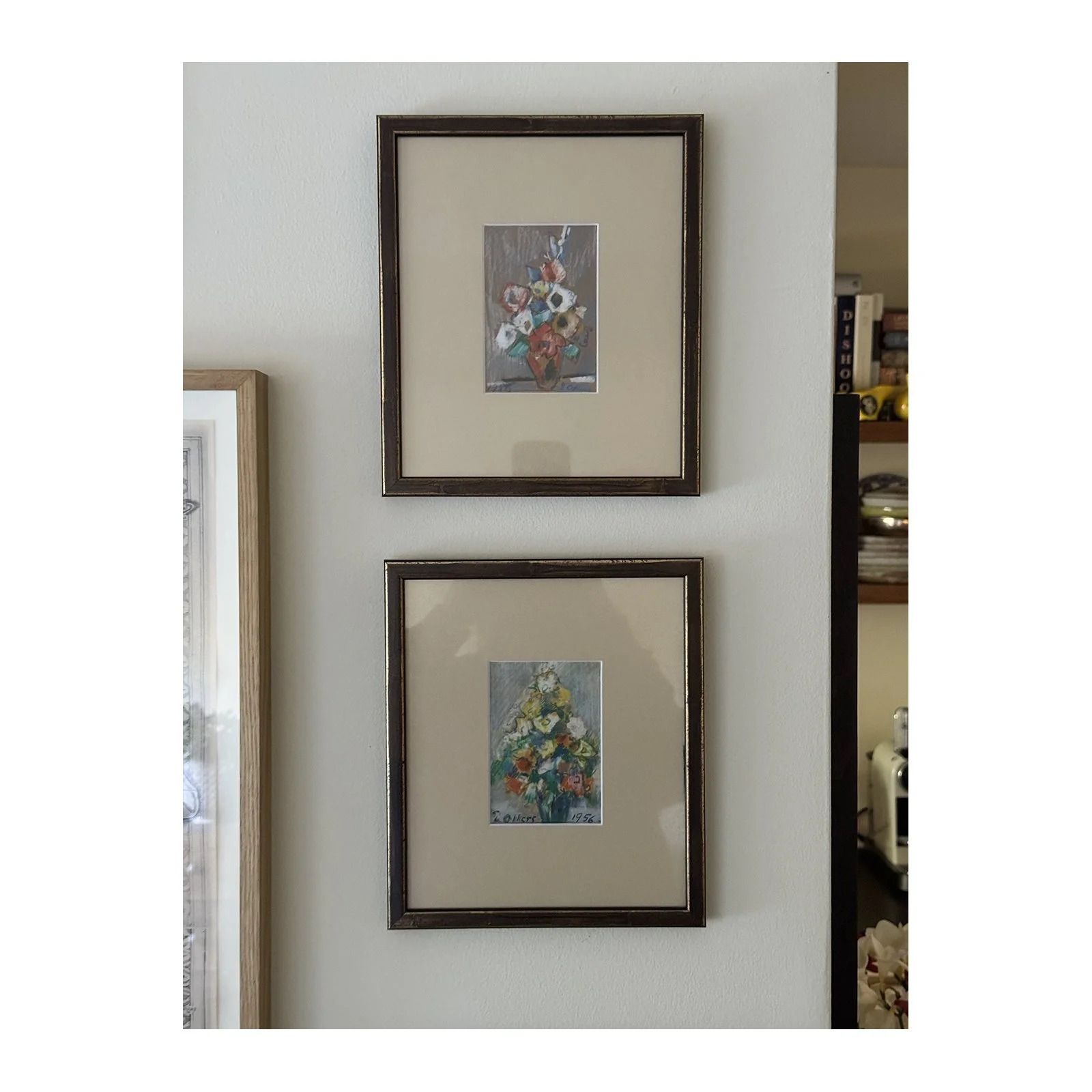 Floral In Pastel 1, 1950s, By Edvin Ollers photo vinterior