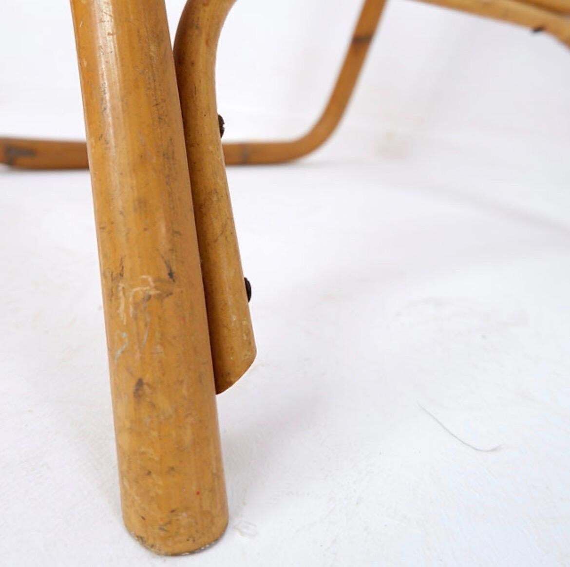 Mid Century Italian Bamboo Dal Vera Folding Chair, 1960s photo vintage