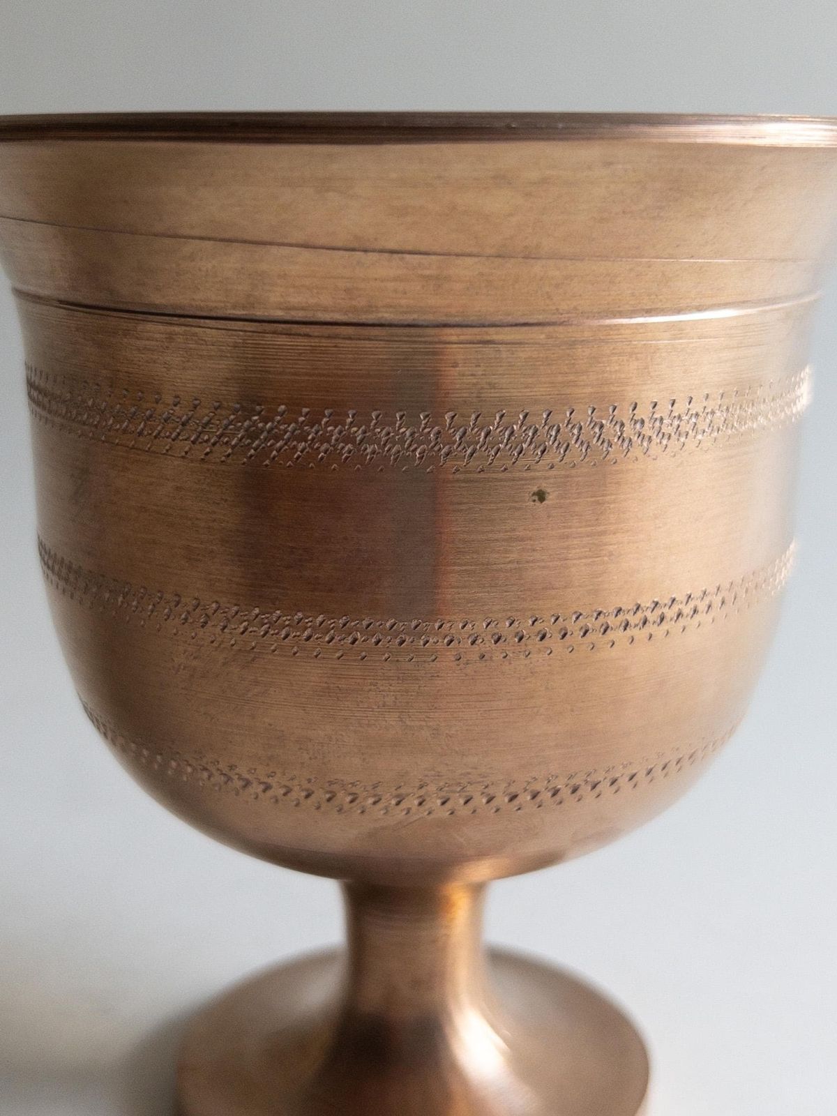 photo vinterior Vintage Footed Brass Mortar And Pestle, Apothecary Pill Crusher, Herb Grinder