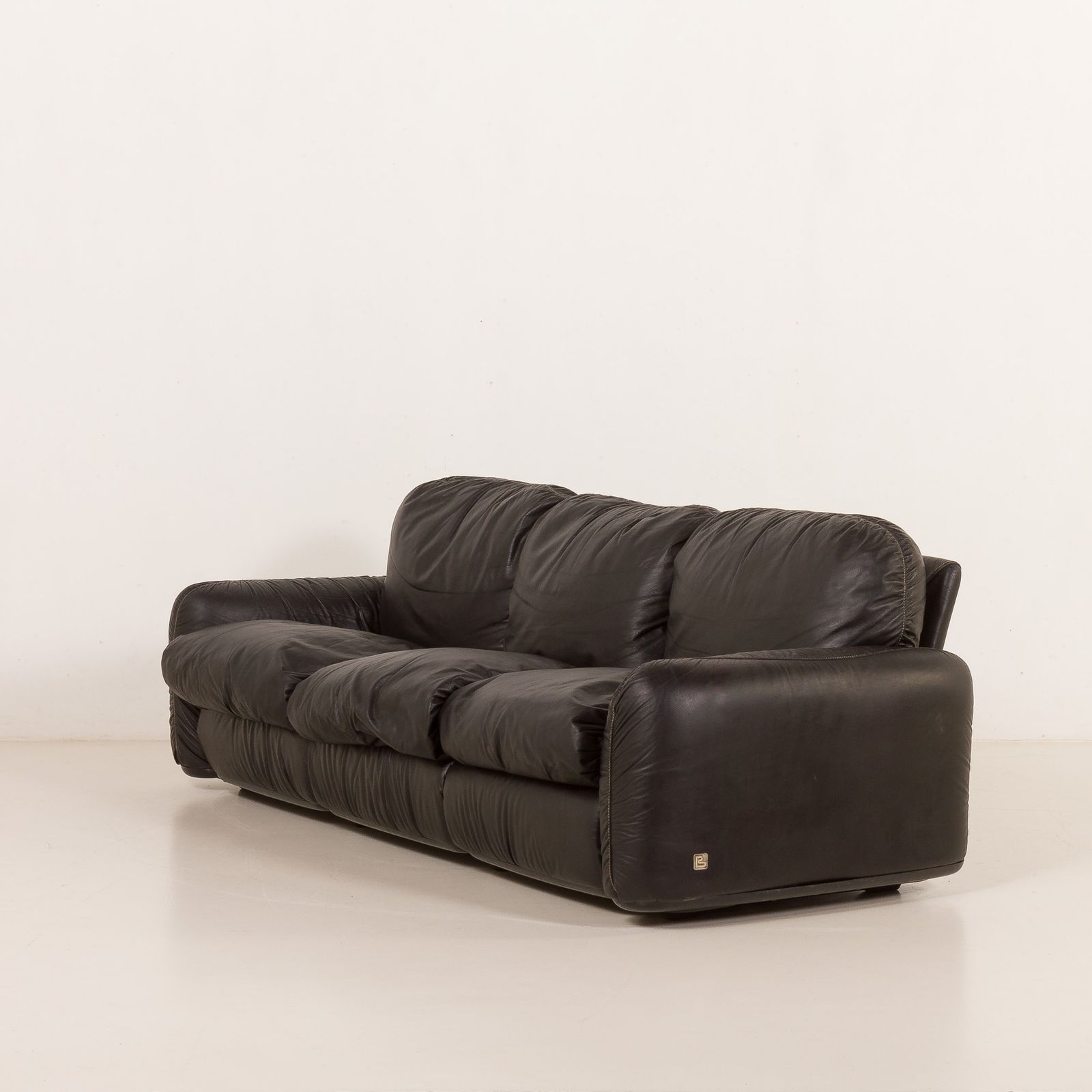 Vintage Piumotto Three Seater Sofa By Arrigo Arrigoni For Busnelli, 1970s photo for sale