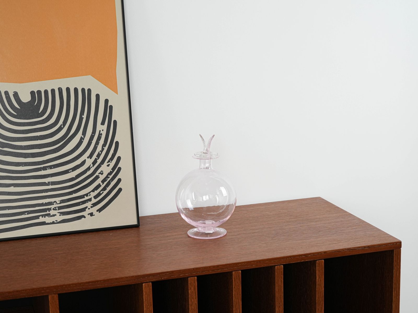photo furniture Glass Carafe, Italian Design, 1970s, Manufactured In Italy