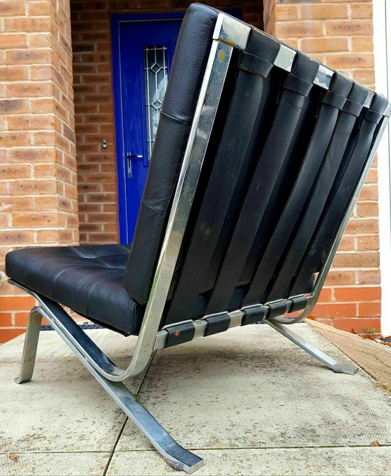 Mid Century De Sede Haussmann Rh 301 Lounge Chair Barcelona Chair photo vintage